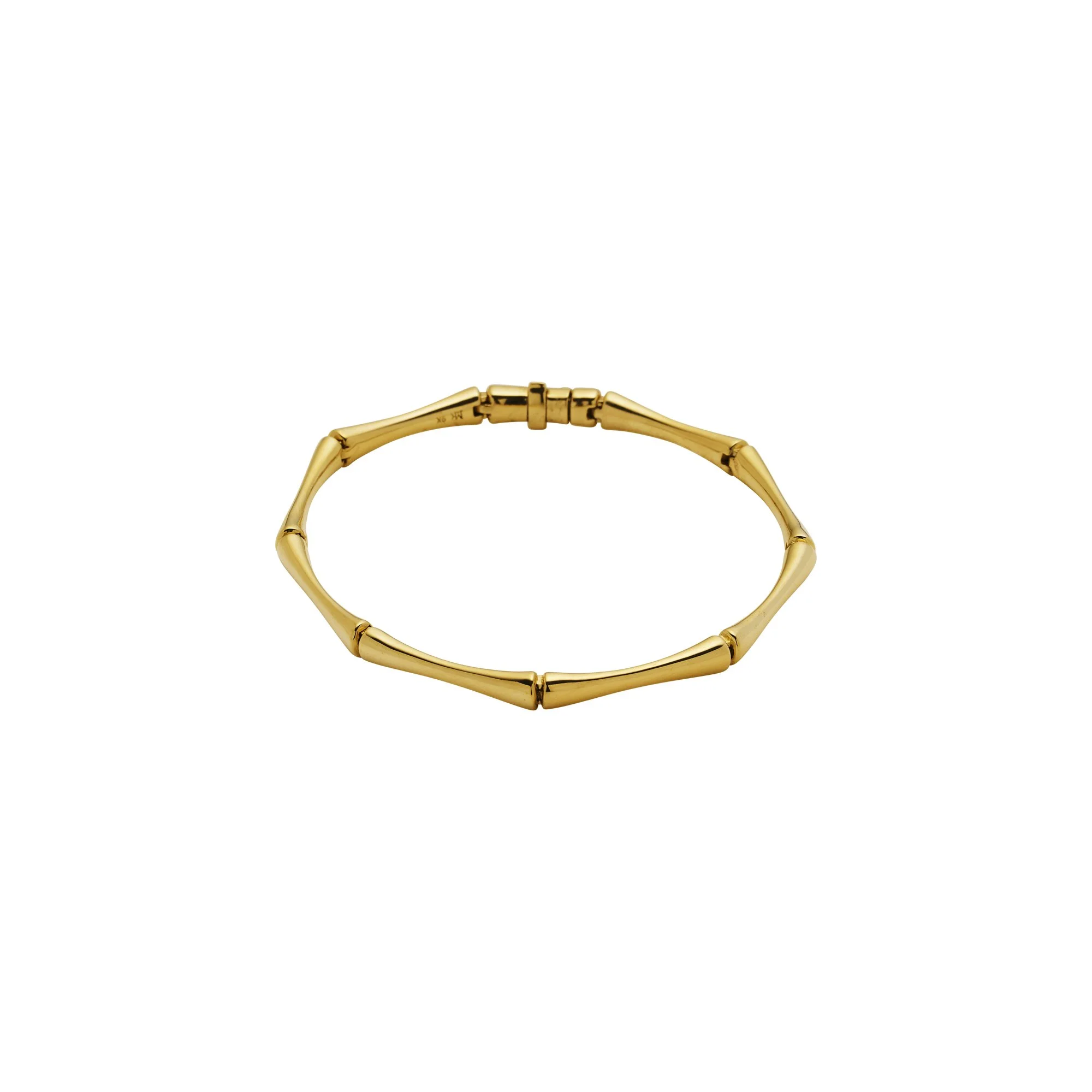 Bamboo Bracelet | Polished Gold