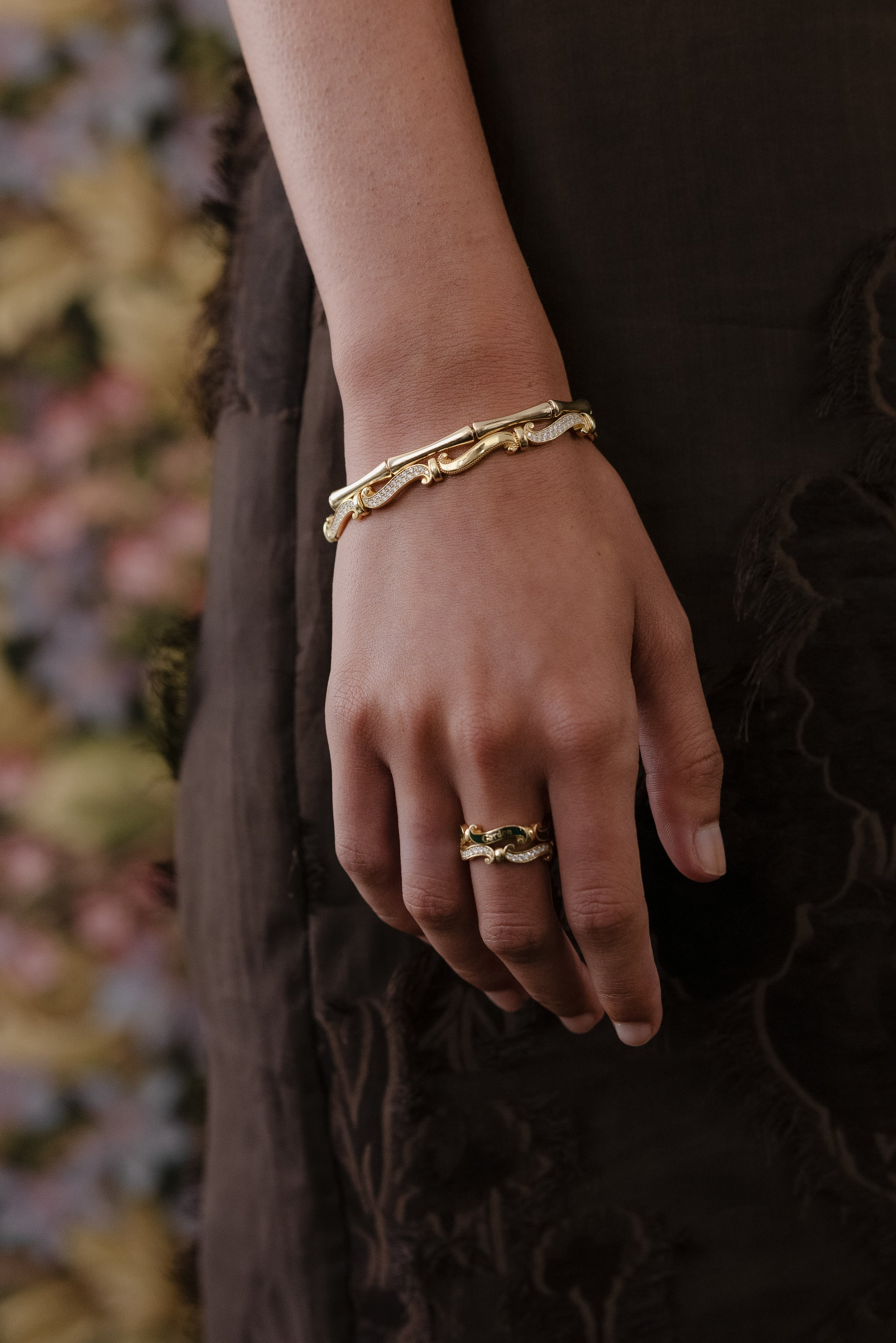 Bamboo Bracelet | Polished Gold 18kt