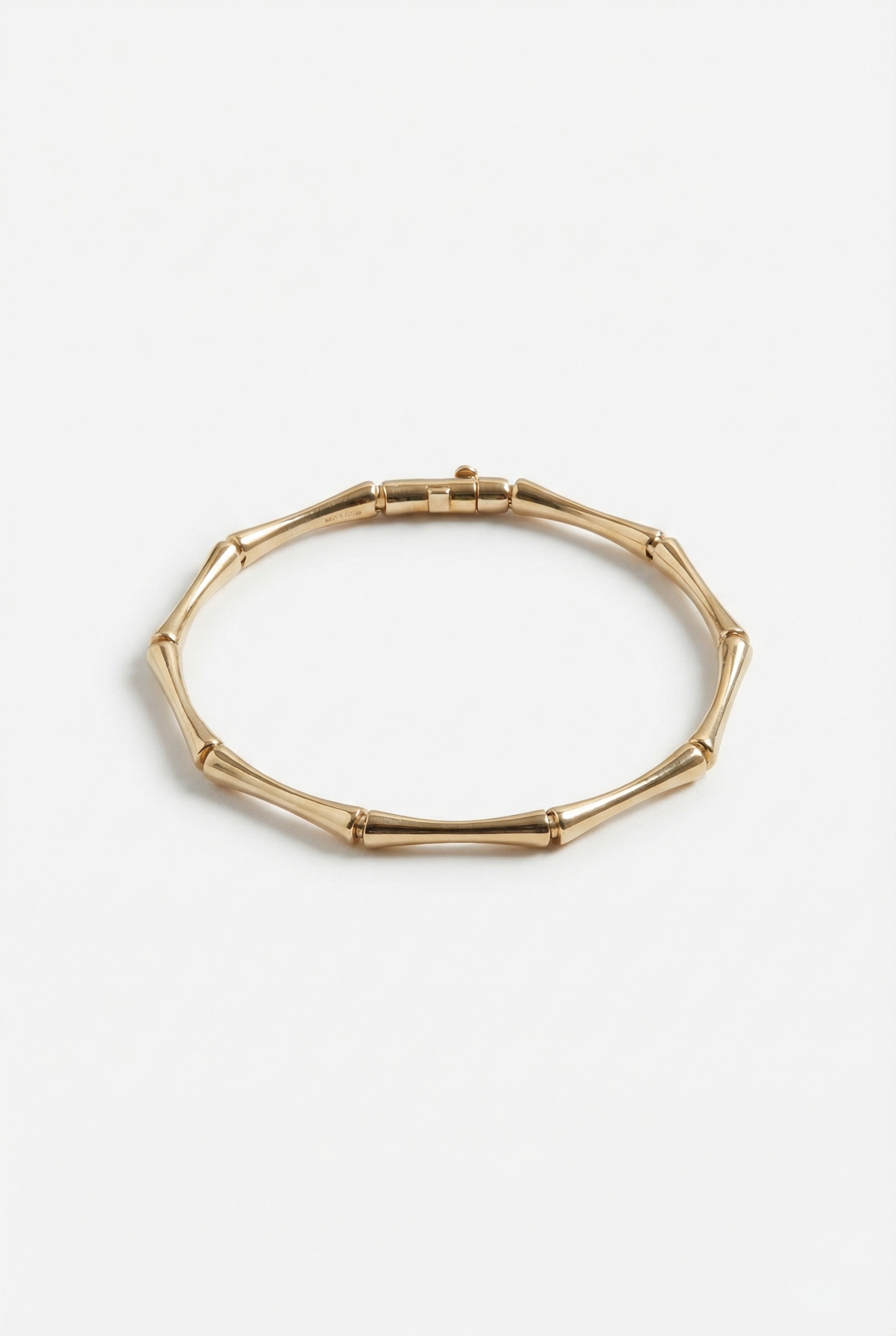 Bamboo Bracelet | Polished Gold