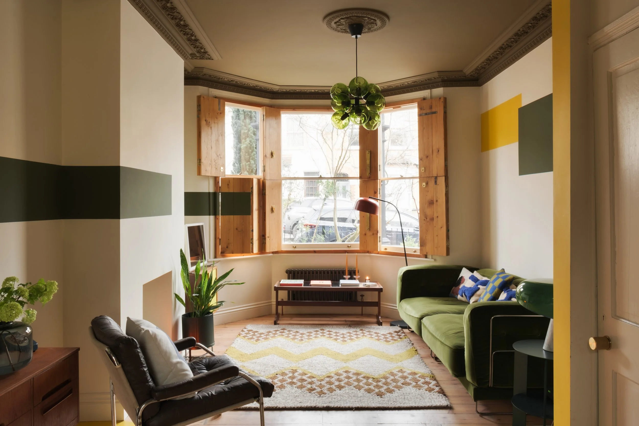LHO 002, Colourful living room, with natural light, East London