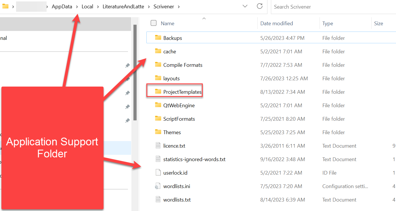 using and creating Project templates — My Writing Journey