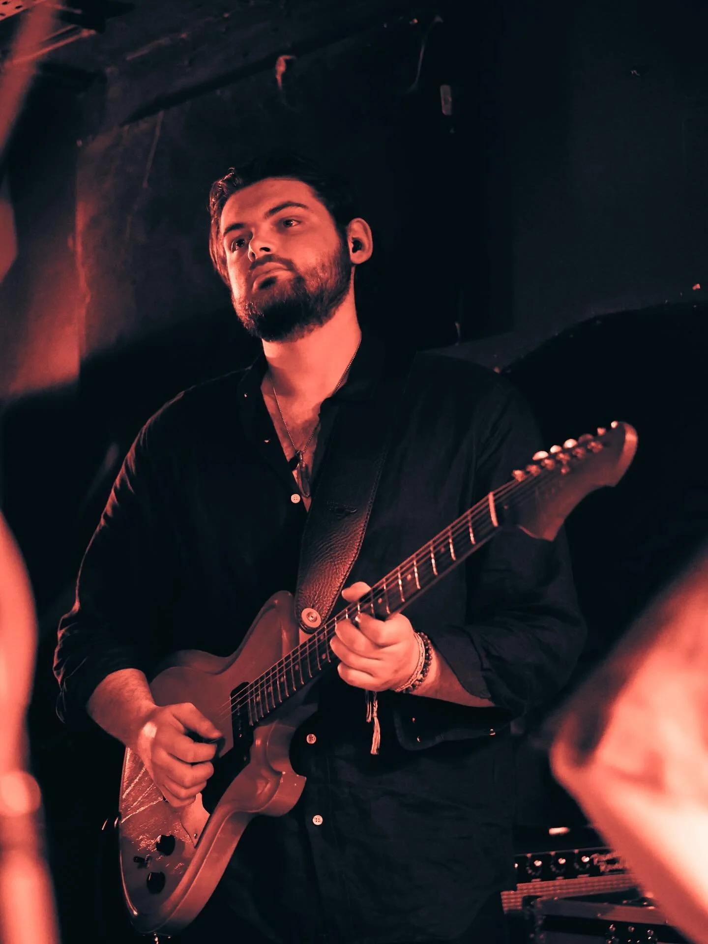 Had a great time playing at @mrwolfsbristol last night in @nicolegeorgemusic band, here are some cracking photos taken by the mega @danny_woods___ !! 

- @novoguitars 

#guitar #guitarist #novoguitars #musician #sessionmusician #performance #arthurco