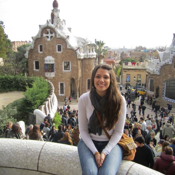 Dominique at Parque Guell in Barcelona