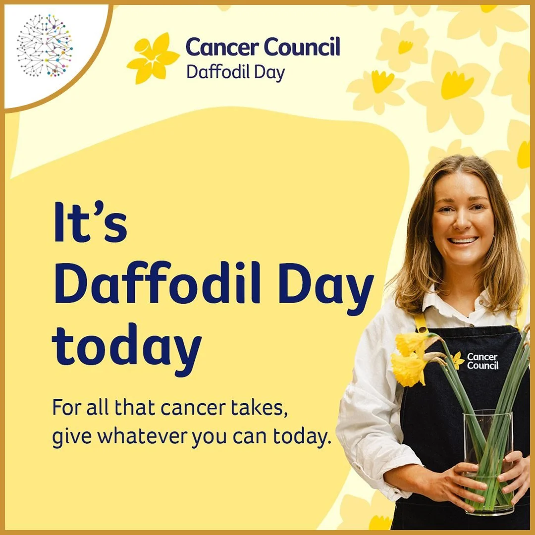 👥 Although 1 in 2 people will be diagnosed with cancer by the age of 85 the good news is survival rates are improving over time. However much more research is needed to help people affected by cancer. 

🌼 Daffodil Day is the day when Australians fr