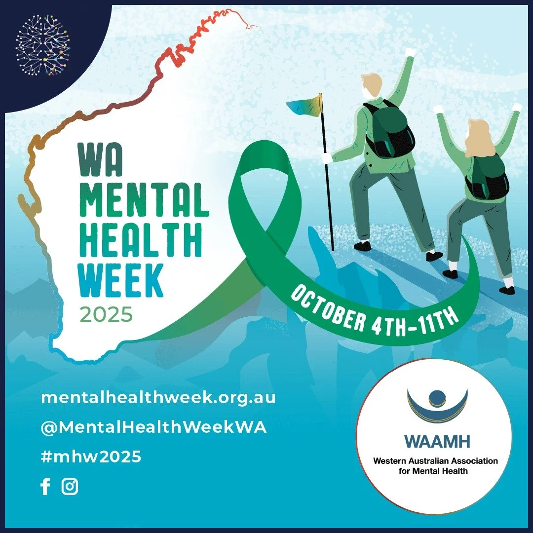 It's WA Mental Health Week 2025 !

Mental health problems are very common - About 20% of Australians will experience a mental health problem, like anxiety or depression, in any one year.

Prevention is better than cure&rdquo; so with this in mind it 