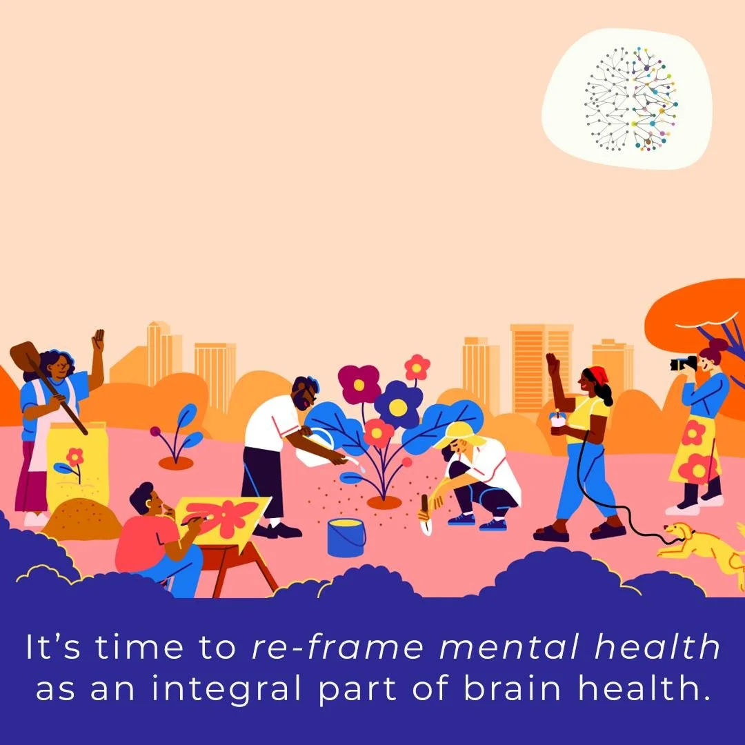 Mental Health & Wellbeing (WA) welcomes people to join our Facebook Group. Research indicates that it’s time to re-frame mental health as an integral part of brain health. In doing so we can help to remove the stigma associated with mental