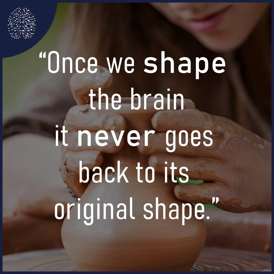 "All of imagination - everything that we think, we feel, we sense - comes through the human brain. And once we create new patterns in this brain, once we shape the brain in a new way, it never returns to its original shape". Jay S. Walker.
