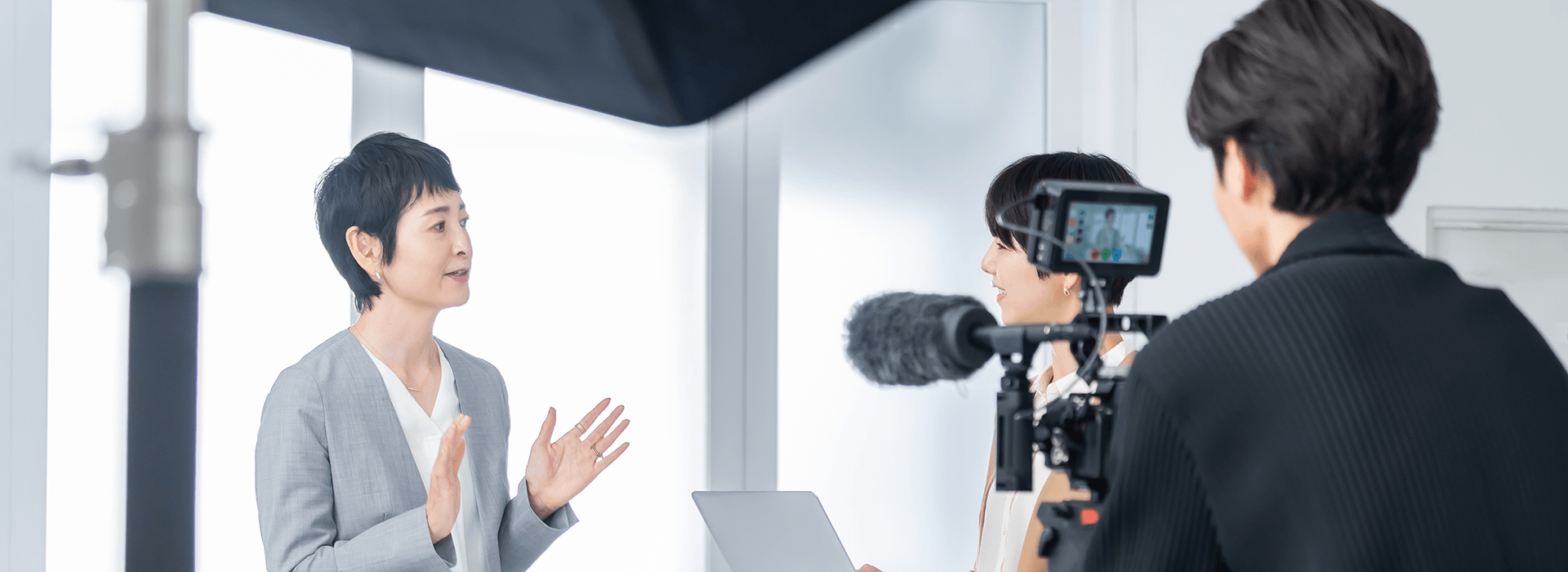 A dedicated interview setup makes it much easier to capture usable testimonials, speaker clips, and post-event content.