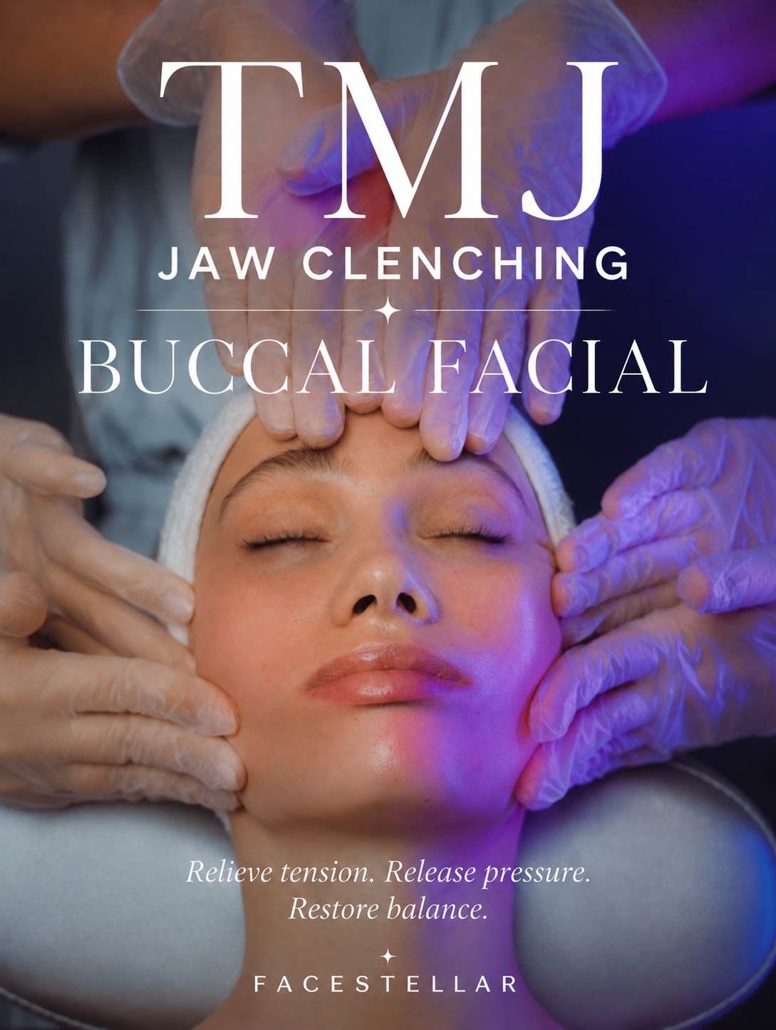       
  
  
    
    
      
        
        
        
        
           
 
 
 
 
 TMJ Buccal Facial London | Jaw Tension &amp; Clenching Relief in Chelsea | FACESTELLAR 
 
 

 
 
 
 
 
 

 
 
 

 
 
{
  "@context": "https://schema.org",
  "@type