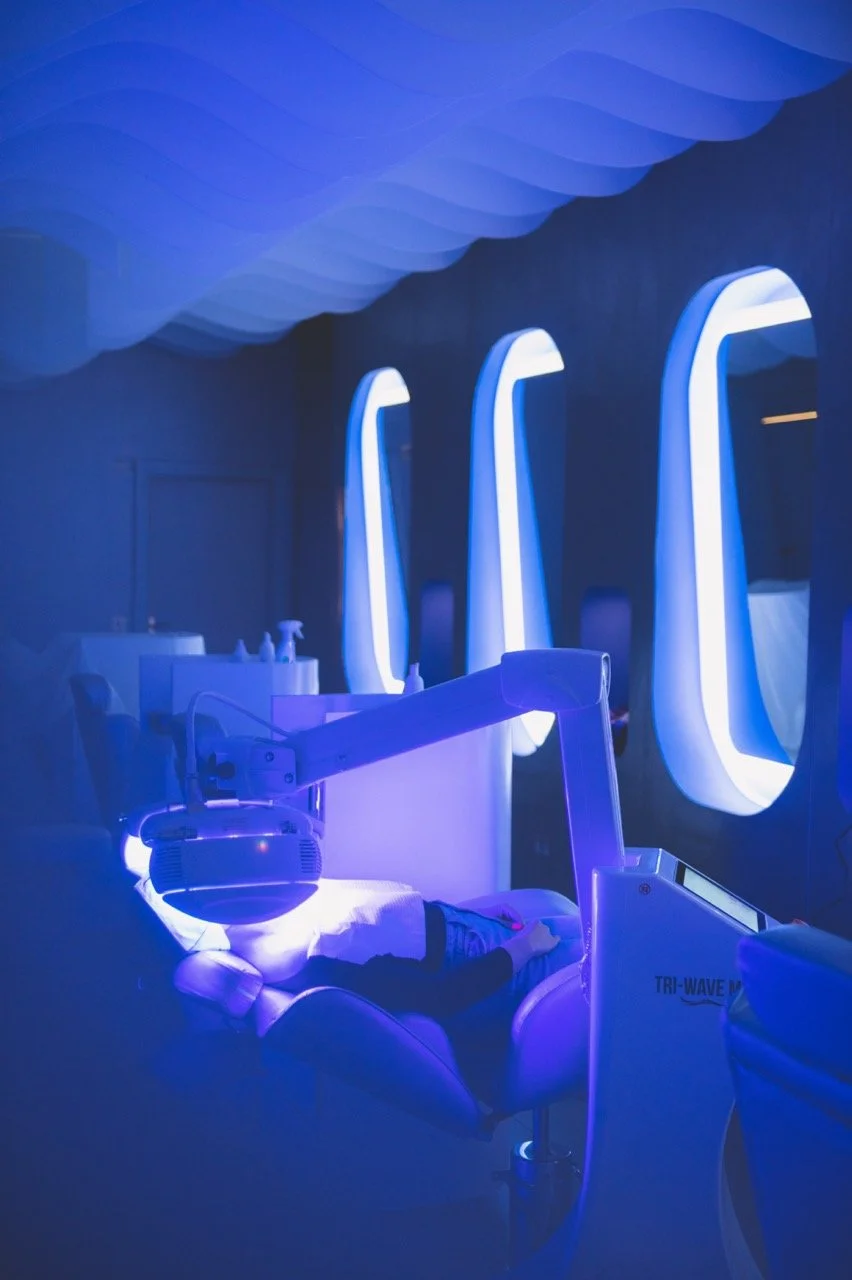 led light facial blue red and near infrared waves in London