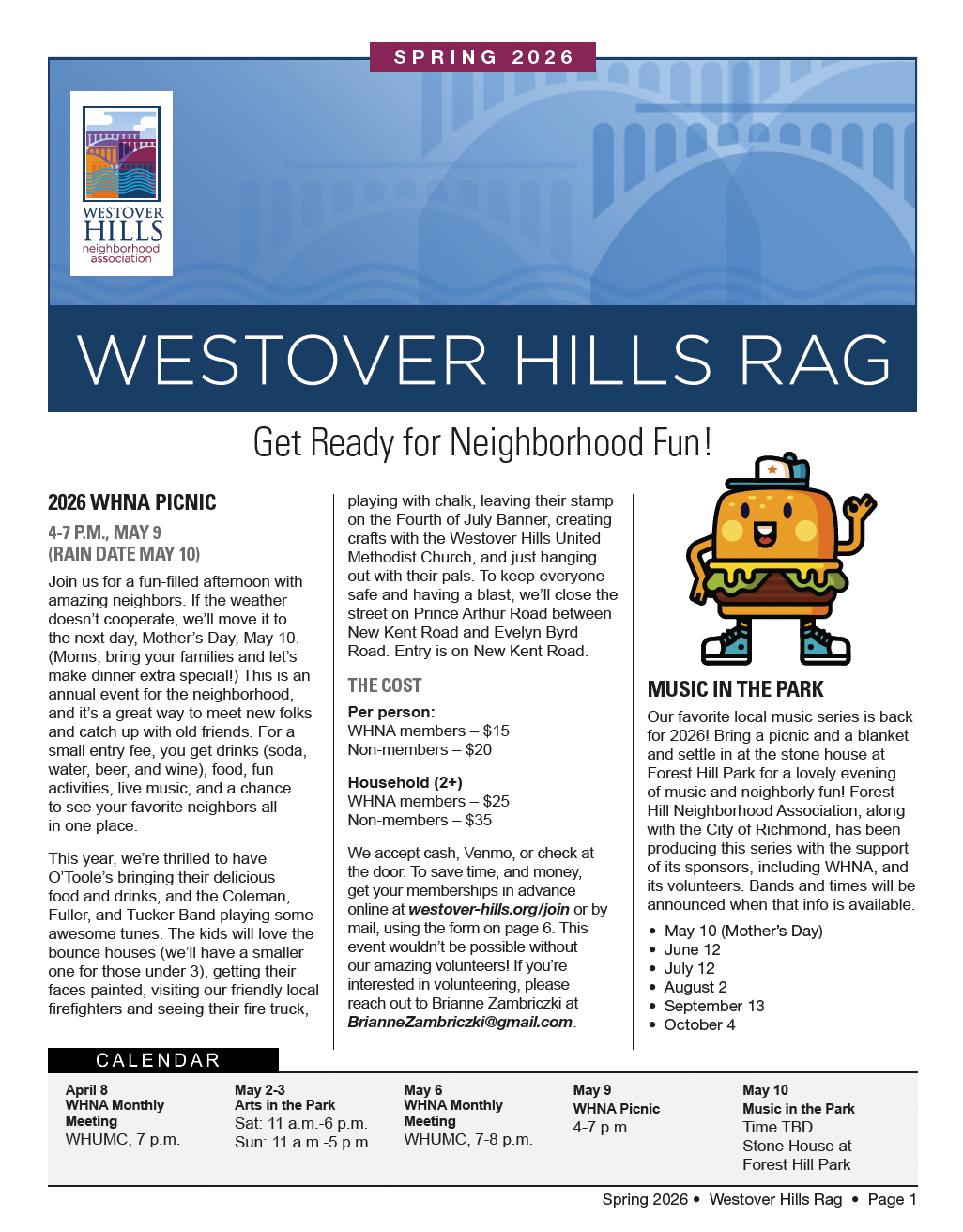 WHNA Spring 2026 Newsletter Now Available