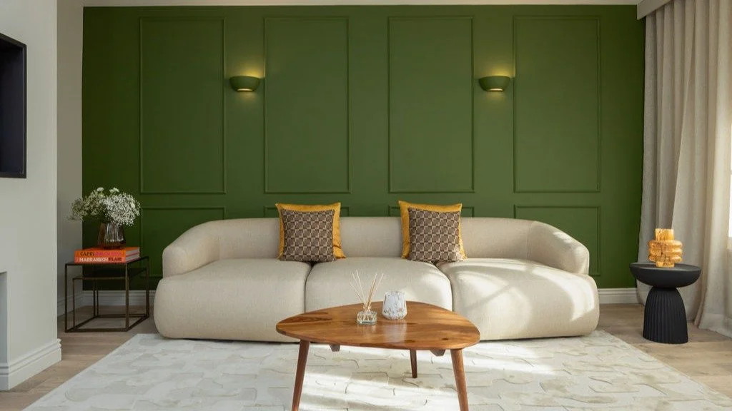 THE HIDDEN SNUG

This was one of my favourite spaces to design. As you leave the main living area and step down through the archway, you enter the snug - a quiet, separate corner of the barn, perfect for switching off.

It&rsquo;s a space for relaxin