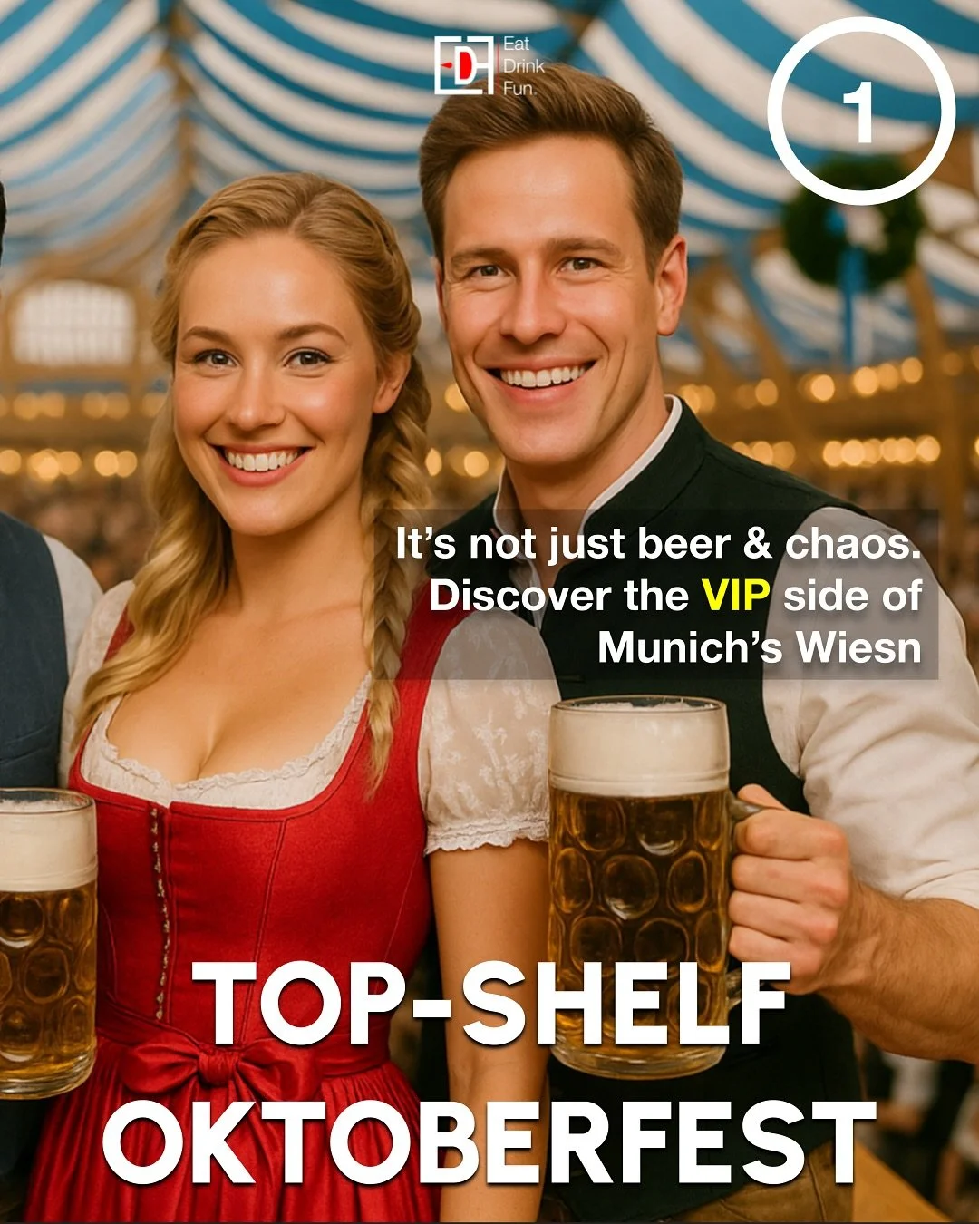 Top-shelf Oktoberfest
🍺Augustiner-Br&auml;u
🥨K&auml;fer Wiesn-Sch&auml;nke
🍷Kufflers Weinzelt
👗Angermaier Tracht
🛌Hotel Bayerischer Hof

🍺 Oktoberfest isn&rsquo;t just steins and chaos. There&rsquo;s a luxury side most visitors never see. 
From