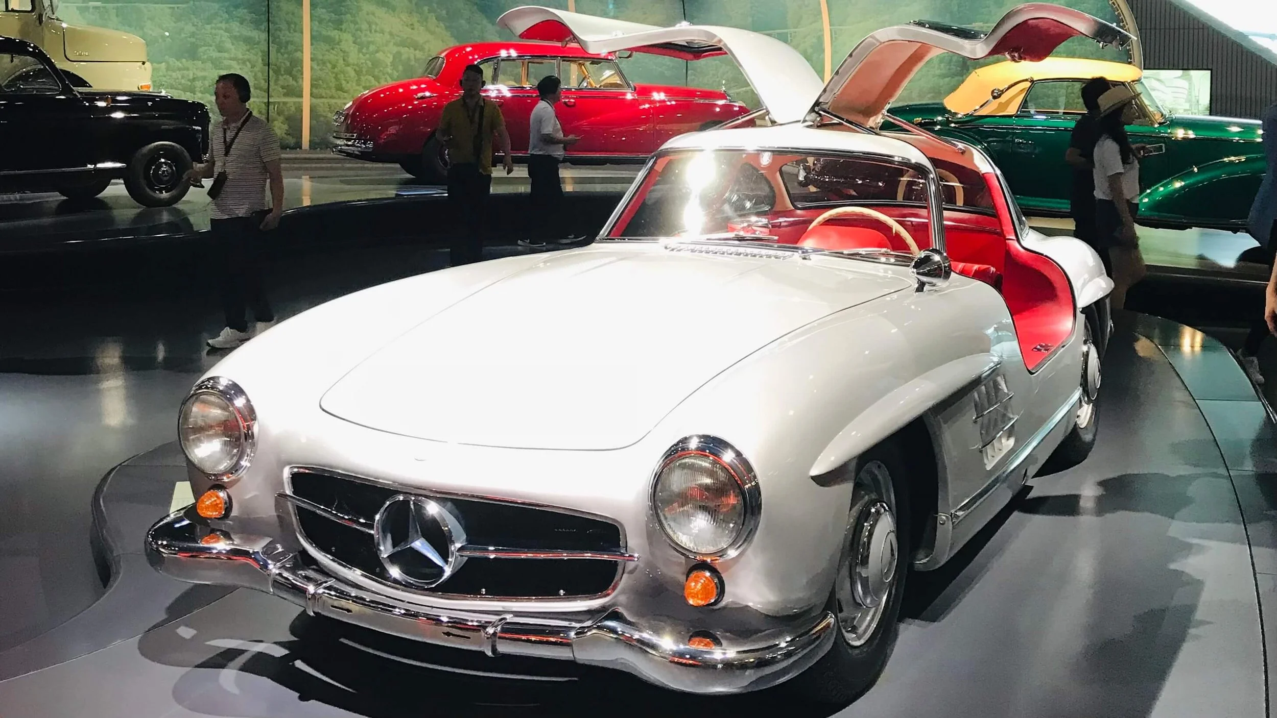 Mercedes-Benz 300 SL Gullwing (W198) in the Mercedes Benz Museum in Stuttgart