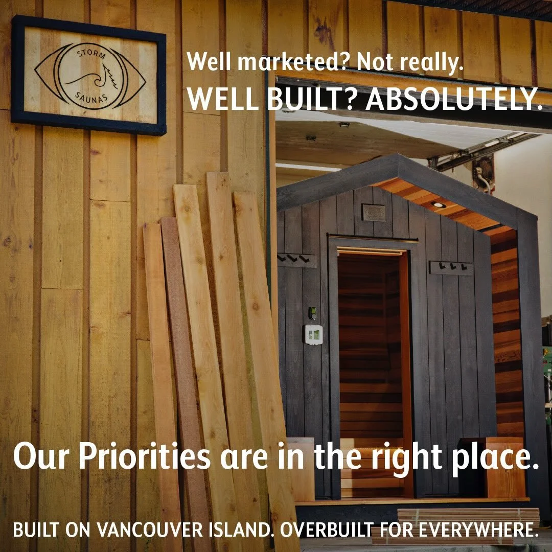 How it&rsquo;s built will always matter more than how it was sold to you. 🔨🔨

#stormsaunas #sweatordie #vancouverislandsauna #builtright #craftsmanshipcounts