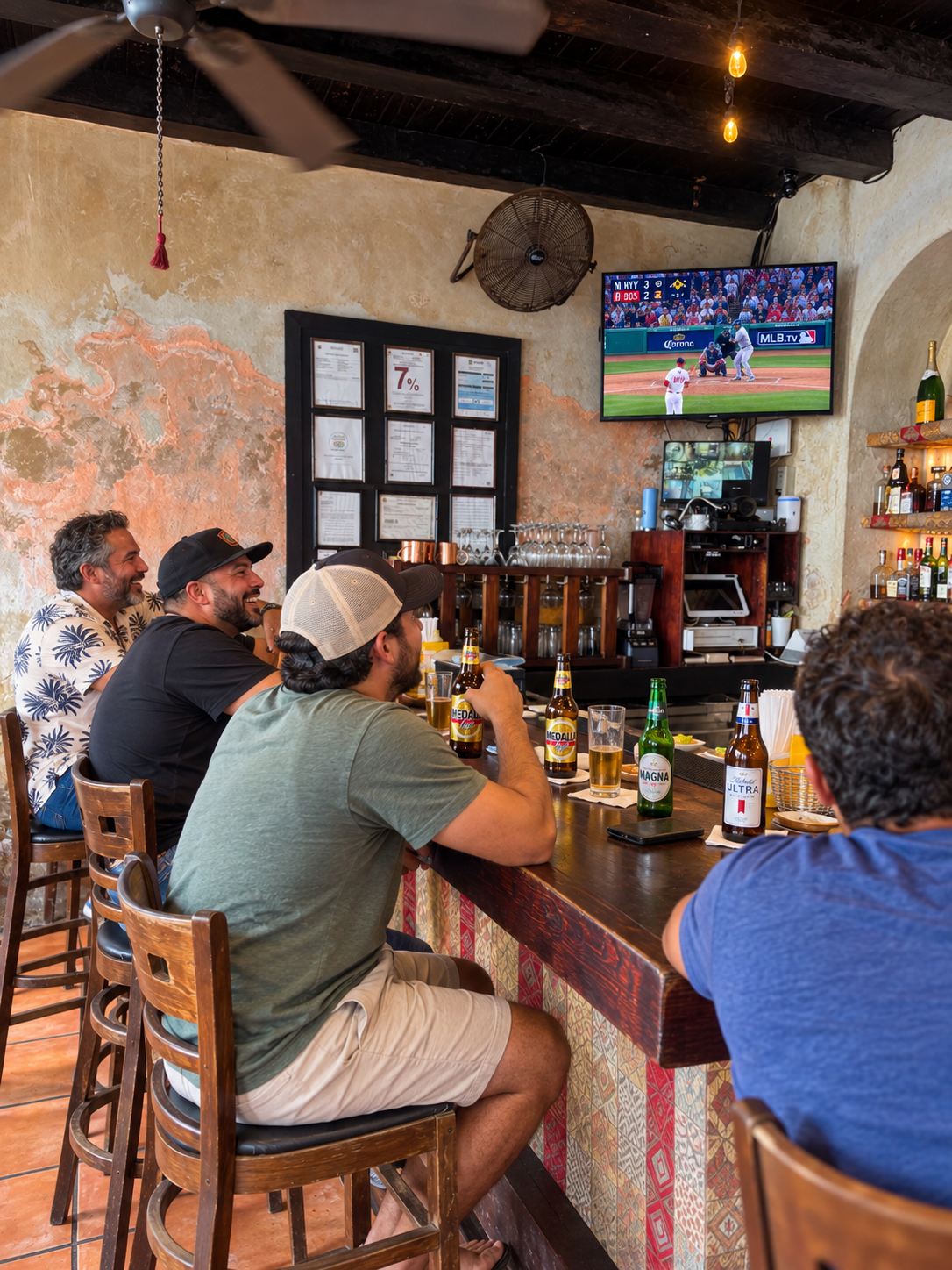 Rustic Caribbean Bar Baseball Night.png