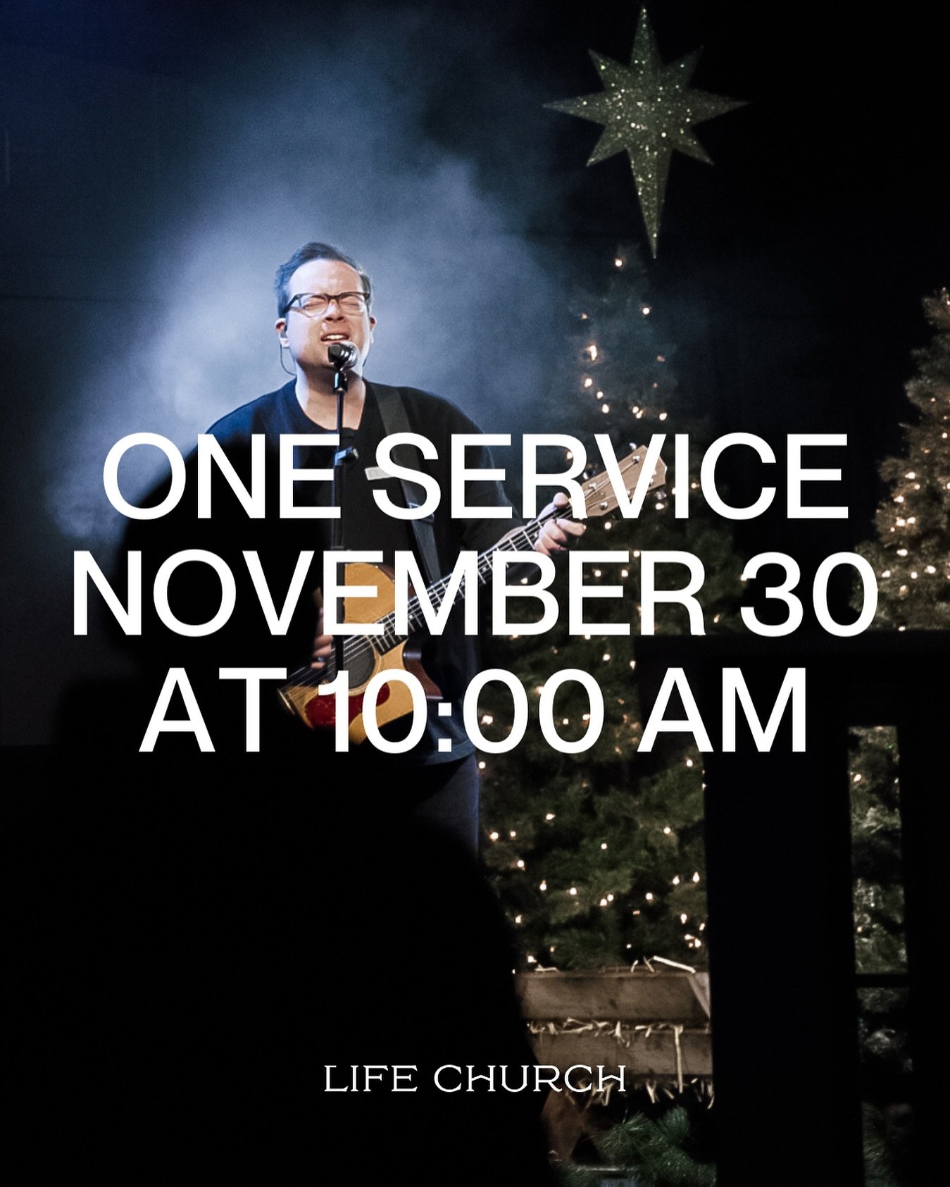 Only one service tomorrow. See you at 10:00!