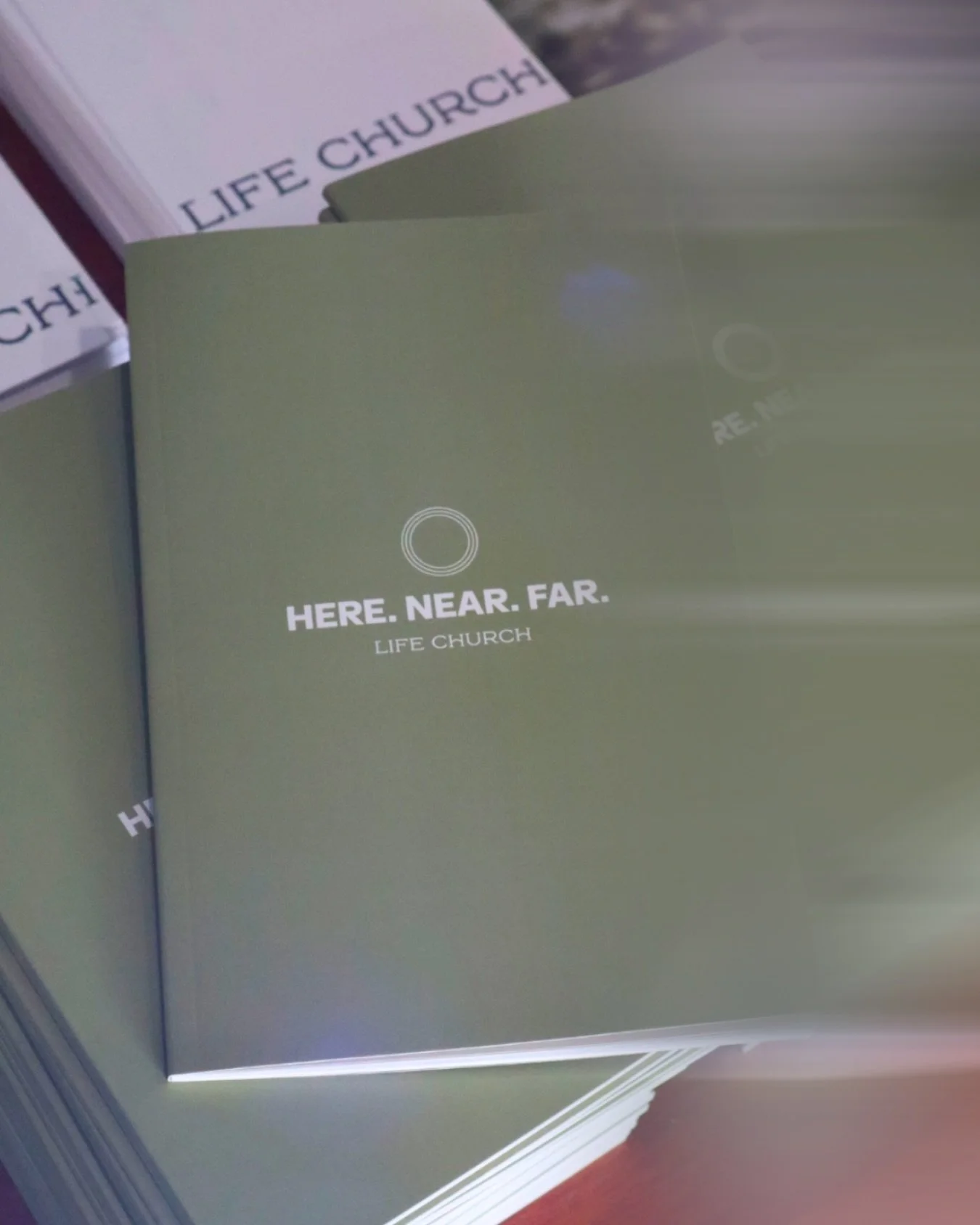 On Sunday we continue our new sermon series: HERE. NEAR. FAR. in Acts 2:42-47. If you were with us last week, bring your vision guidebook with you. If not, pick one up on your way into the auditorium before service.