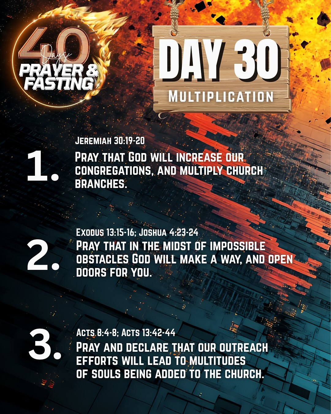 Day 30: Multiplication! 🙏 

#prayer #fasting #prayerchangesthings #church #souls #godisgood #southampton #uk #churchgrowth