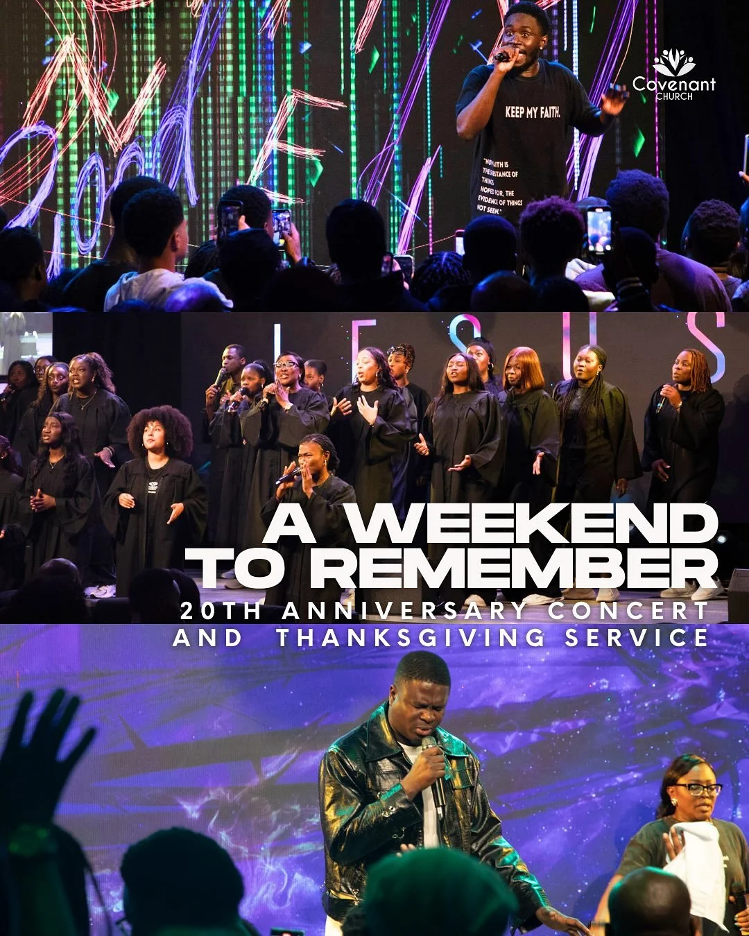 What an unforgettable weekend! 🙌 Our concert and thanksgiving service were absolutely powerful as we celebrated 20 incredible years of Covenant Church, giving all glory to God for His faithfulness and blessings through every season! 💒

#CovenantChu