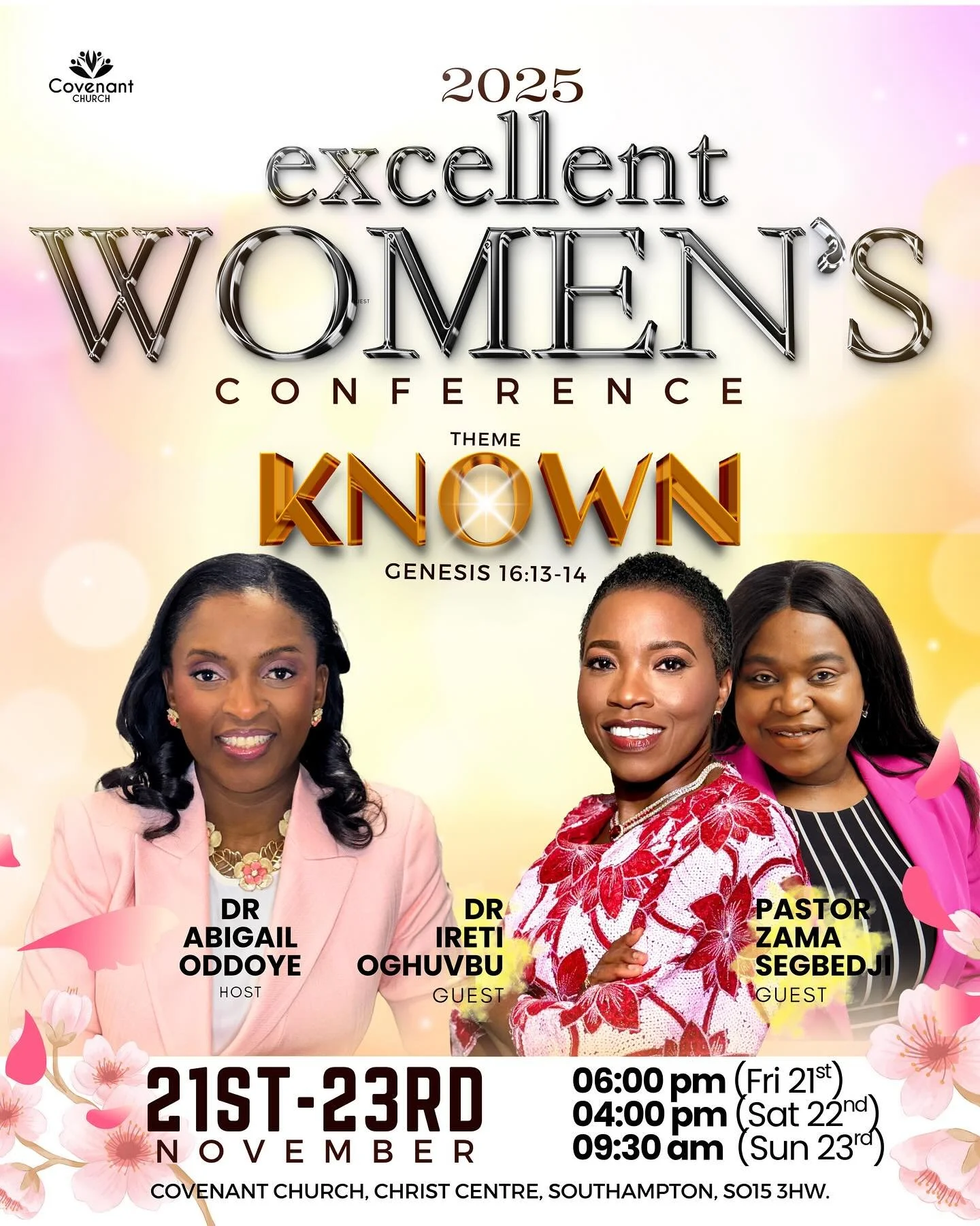 One of our favourite events of the year - The Excellent Women&rsquo;s Conference! 💖 Three powerful days of life-changing ministry, heartfelt worship and strengthening sisterhood. Mark the dates in your calendar, take the time of work - this is an ev