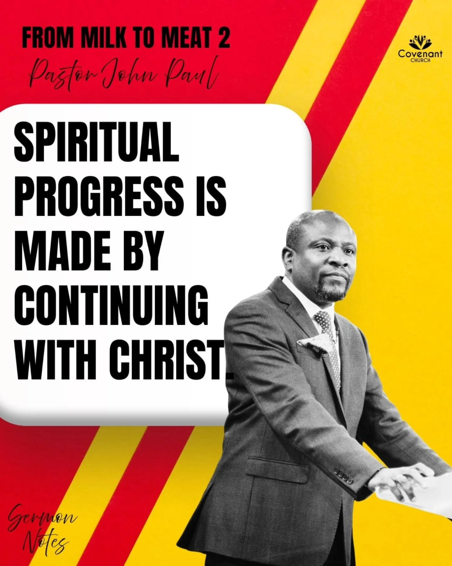 Pastor John Paul continued his series on from Milk to Meat! 

What a word! Staying is God's word is necessary for spiritual growth. 

#spiritualgrowth #wordstudy #sermonnotes #biblestudy
