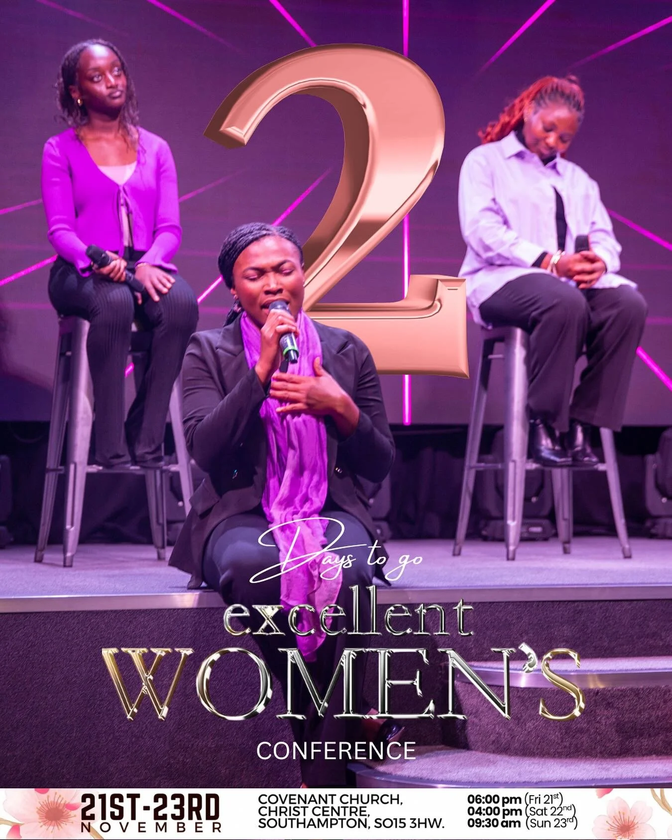 2 days to go! 🌺 The excitement is building! With the theme KNOWN, we know this conference is going to be powerful. Don&rsquo;t forget to register your guests - click the link in our bio ⬆️ 

#excellentwomen #excellentwomenofgod #womenempowerwomen #w