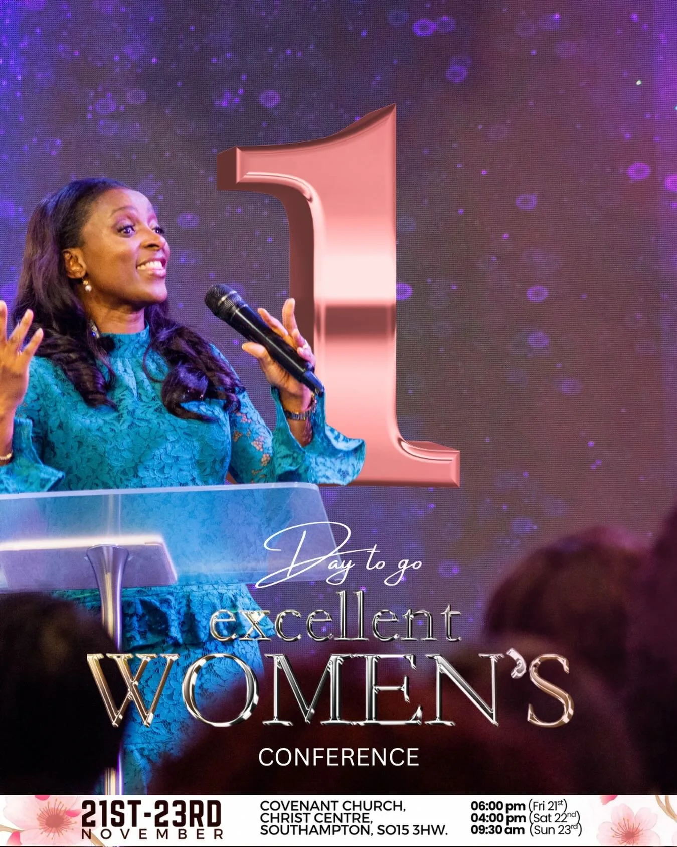 One more sleep! 🌷 God is set to do something extraordinarily excellent at this year&rsquo;s Excellent Women&rsquo;s Conference. 

It&rsquo;s not too late to click the link in our bio and register. 

#excellentwomen #excellentwomenofgod #womenempower