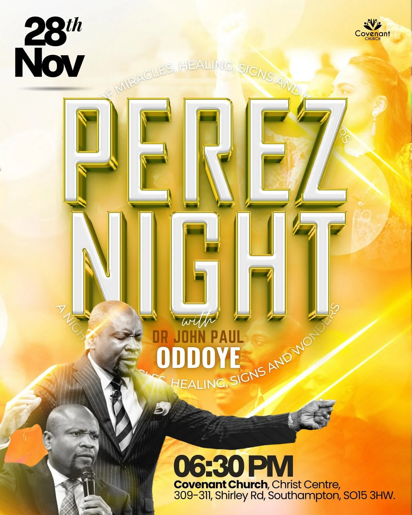 Our favourite time of the month is here! Perez Night is this Friday, a night of miracles, healings, signs and wonders awaits you. 💫 Make sure you&rsquo;re there!

#PerezNight #NightOfMiracles #HealingAndDeliverance #SignsAndWonders #FaithInAction #G