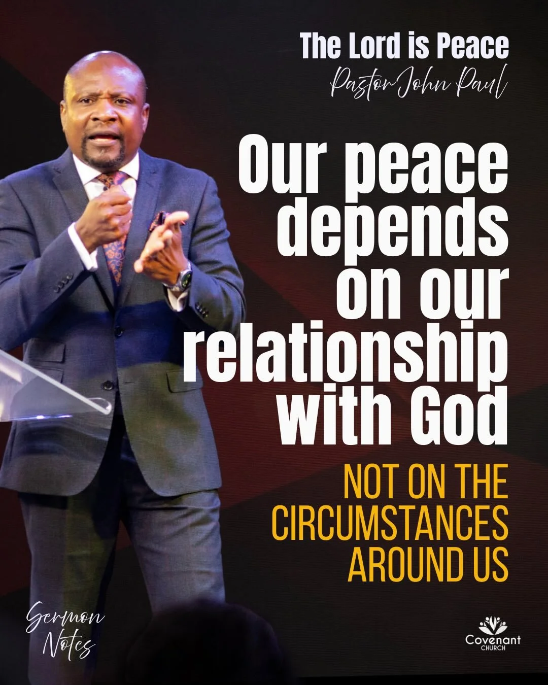 The Lord is Peace 🙏
Watch now on YouTube 💻 

#peace #lordofpeace #youtube #sermon #sunday #covenantchurchuk #southampton #uk