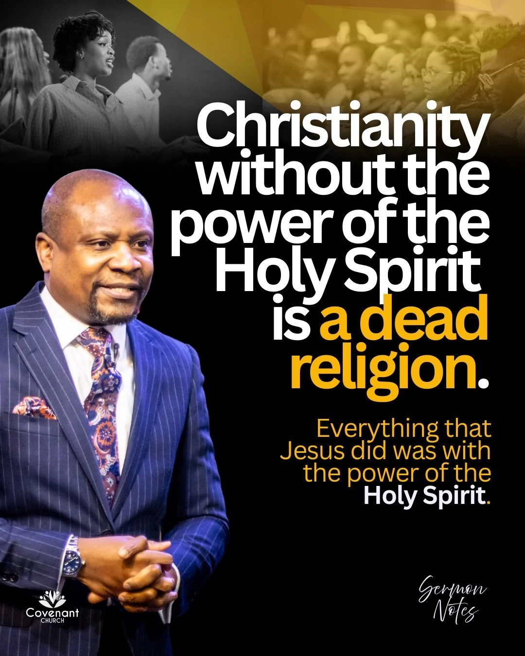 Jesus did everything with the power of the Holy Spirit 🔥 Watch Pastor John Paul&rsquo;s message on &lsquo;The Baptism of the Holy Spirit Part 2 out now on YouTube. 

#holyspirit #faith #speakingintongues #baptism #covenantchurchuk