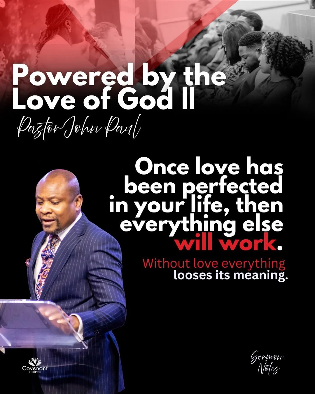 This morning we hear part two of &lsquo;Powered by the Love of God&rsquo;. We learnt what love truly is and how we should walk in love at all times! 

#love #loveisthegreatest #covenantchurchuk #southamptonuk