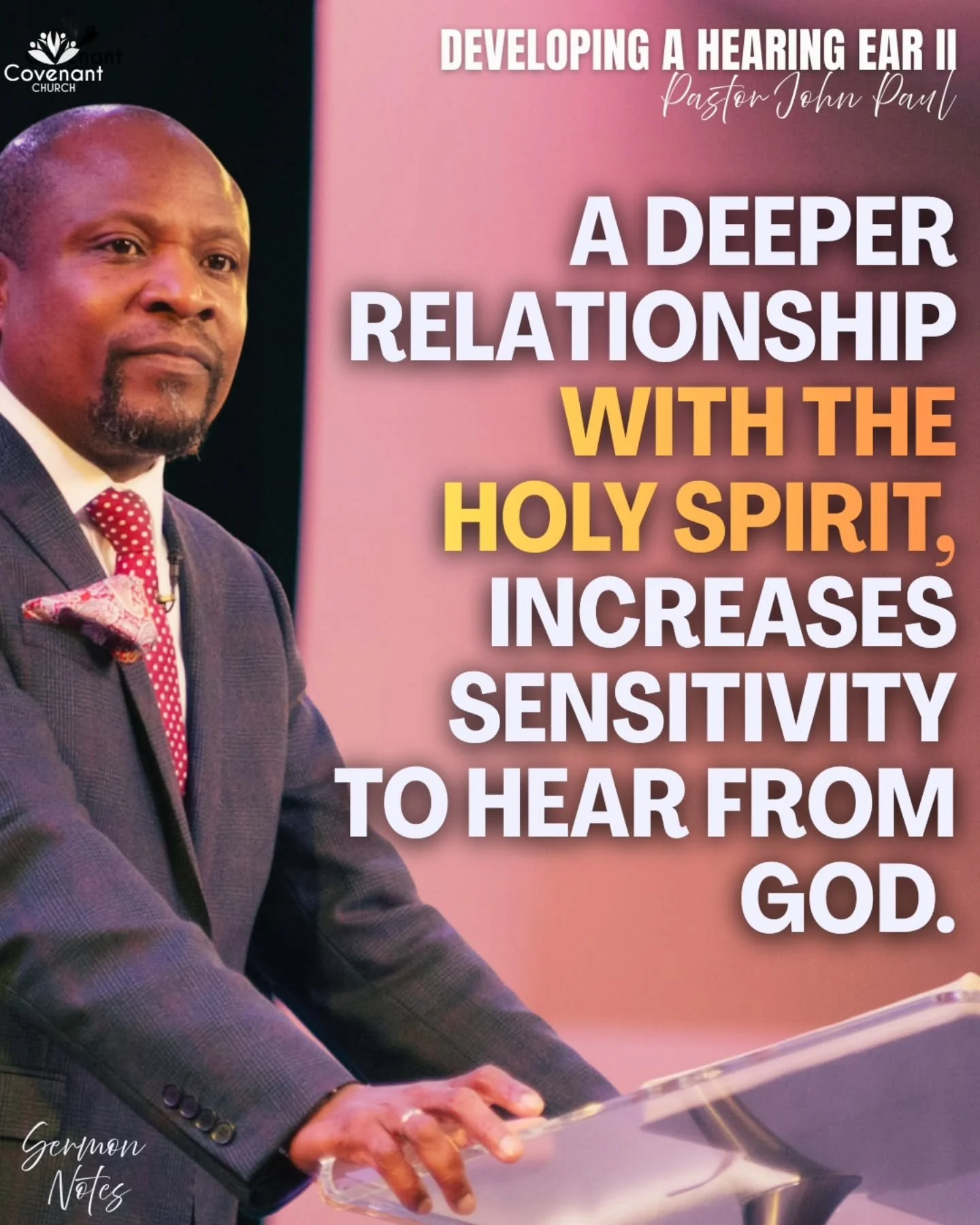 Pastor John Paul continued his teaching on developing a hearing ear in yesterday's teaching service. What a word 🔥 
Full sermon available on YouTube 

#sermonnotes #teachingservice ##wordofGod #teachingservice