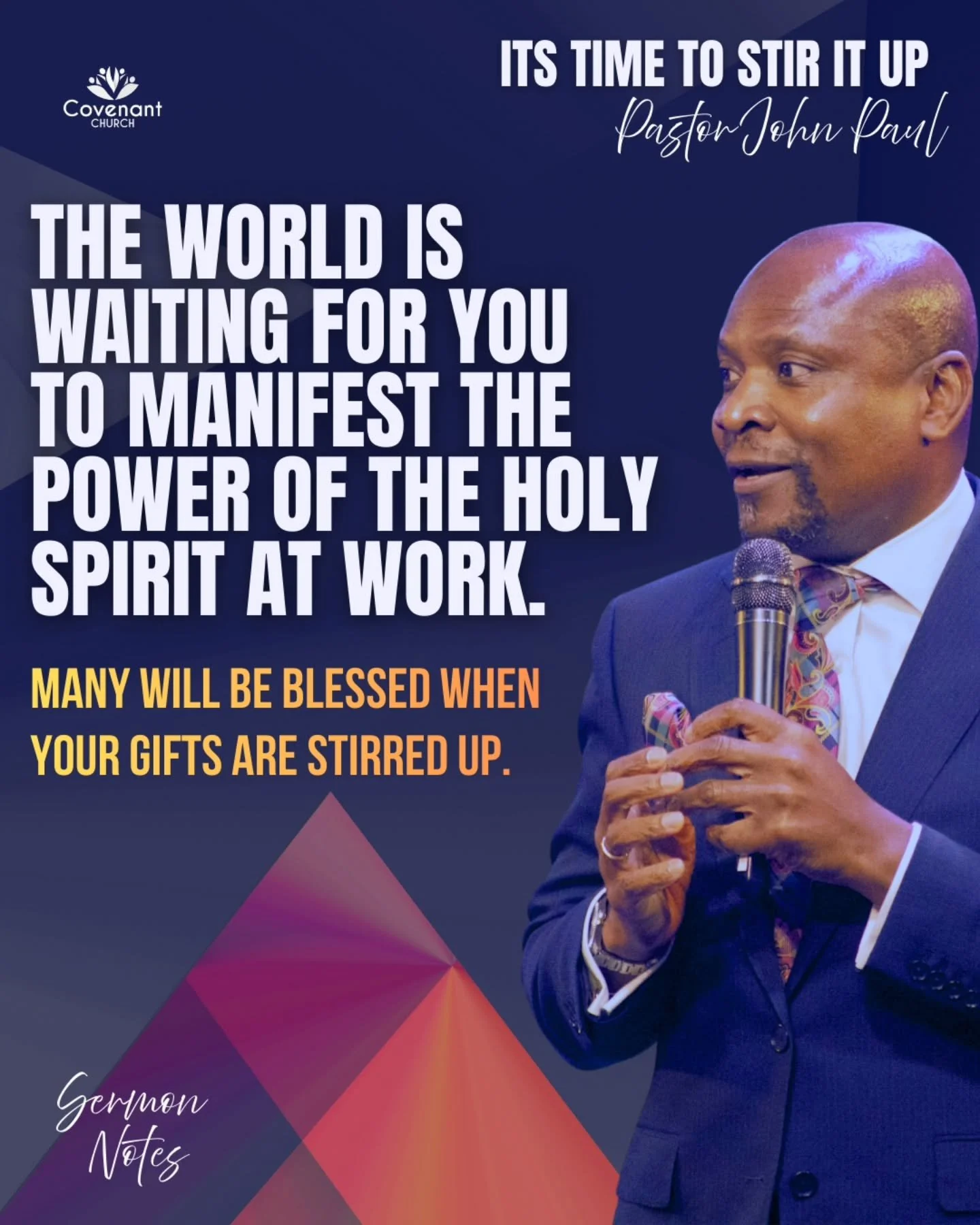 Pastor John Paul taught us a powerful message in yesterday's passion service. Its time to stir things up. Full sermon now available on YouTube 🙌🏾🔥

#sermonnotes #passion #sundayservice #wordofGod