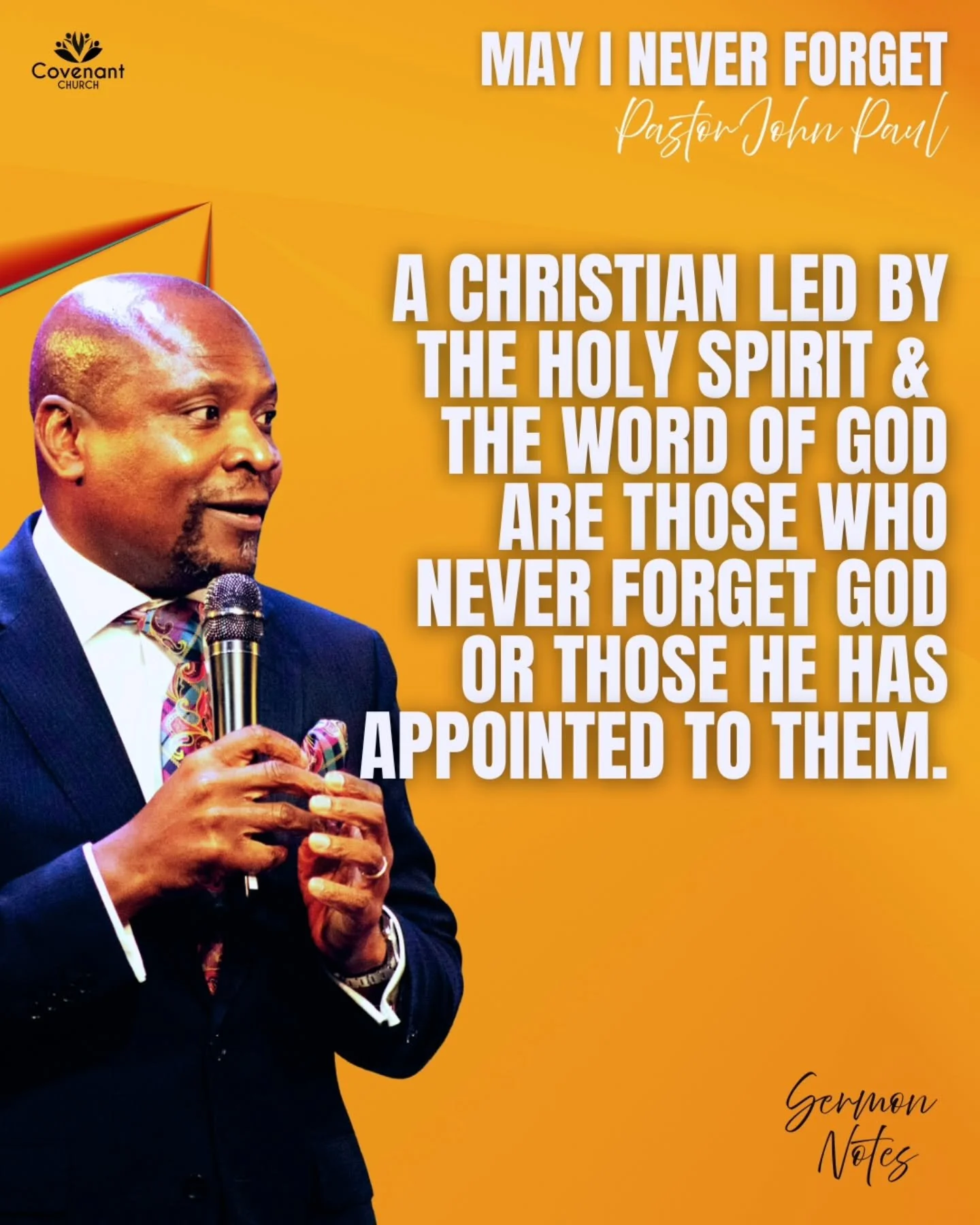 Pastor John Paul taught a wonderful word in yesterday's teaching service. What a great word 👏🏾 🔥

Full sermon now available on YouTube 

#sermonnotes #teachingservice #remember #neverforget #wordofGod