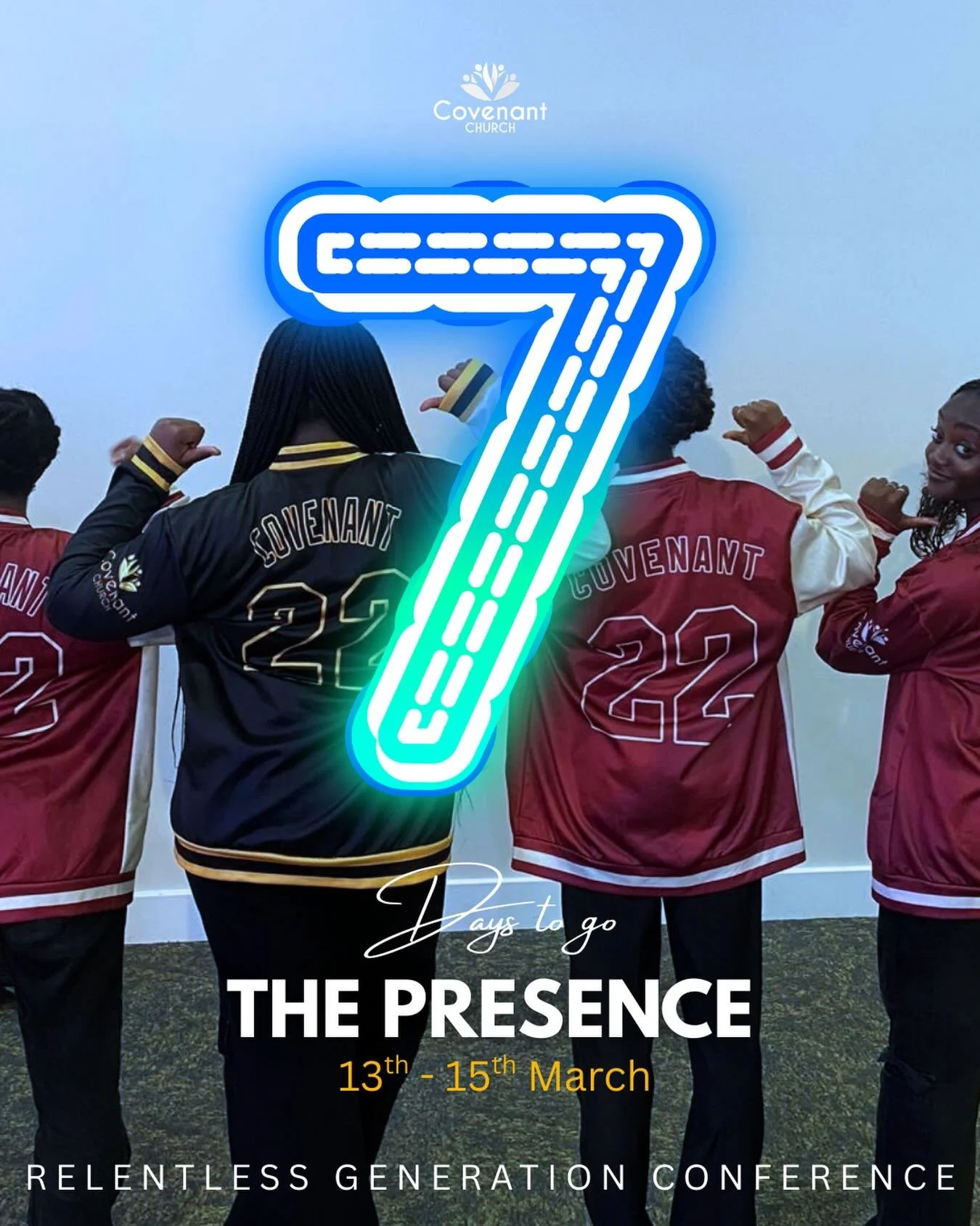 7 days till the RG Conference: The Presence! 🔥 Happening 13th - 15th March and completely FREE.

#youth #conference #thepresence #covenantchurchuk #southamptonuk