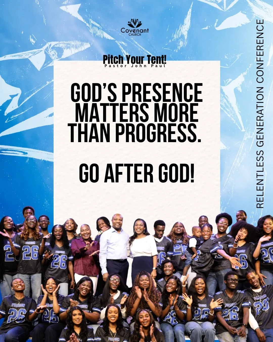 KEY 🔑 take-aways from Sunday&rsquo;s sermon on &lsquo;Pitch Your Tent by Pastor John Paul. Watch now on YouTube! 

#southamptonuk #covenantchurchuk #conference #godspresence