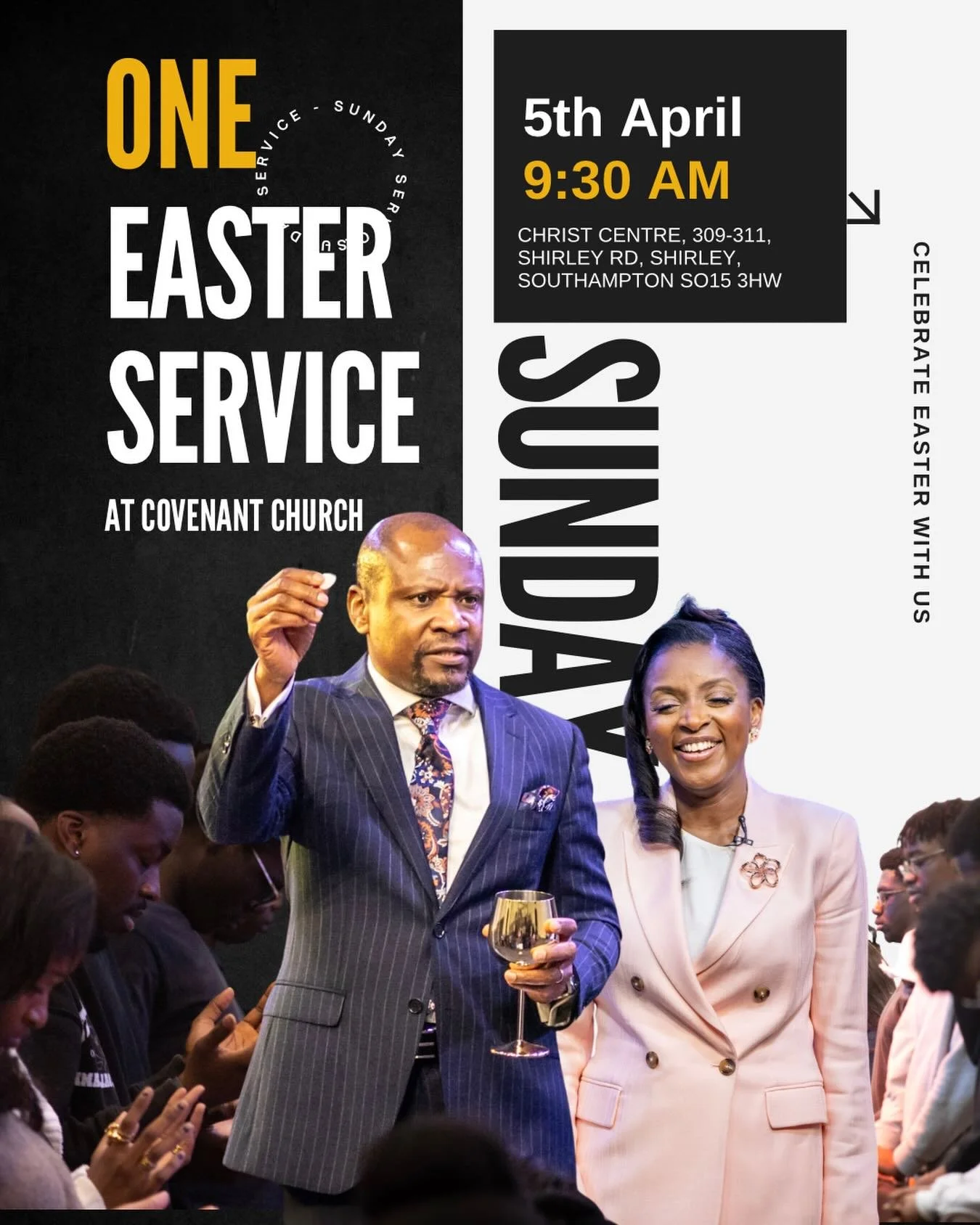 REMINDER that this morning we will have ONE service for Easter Sunday at 9:30AM. See you soon! 

#eastersunday #heisrisen #covenantchurchuk #southamptonuk