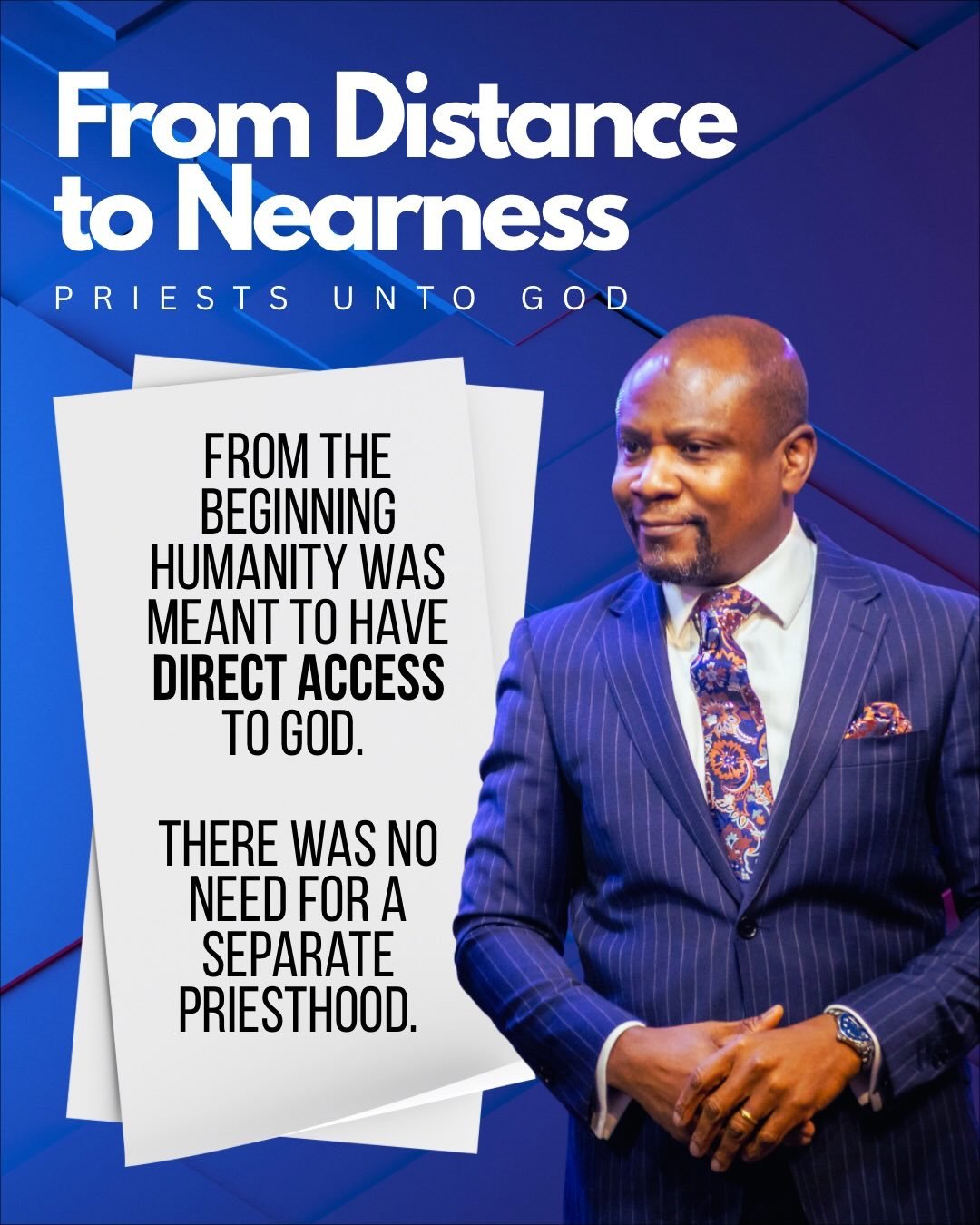 You have been called to be Priest until God 🙏 New series &lsquo;From Distance to Nearness&rsquo;. Watch now on YouTube. 

#sundaysermon #covenantchurchuk #southamptonuk