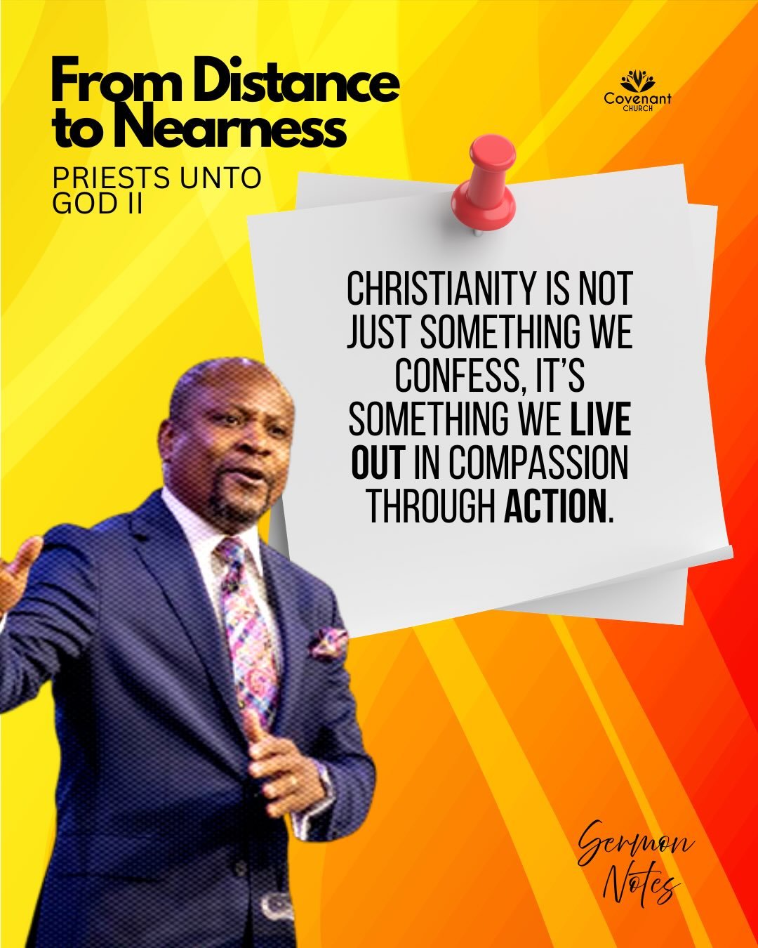 You are called to be a priest unto God, but it requires more than prayer. Check out Pastor John Paul&rsquo;s message &lsquo;From Distance to Nearness Part 2&rsquo; out now on YouTube. 🙏 

#sundaysermon #youtube #love #southamptonuk #covenantchurchuk