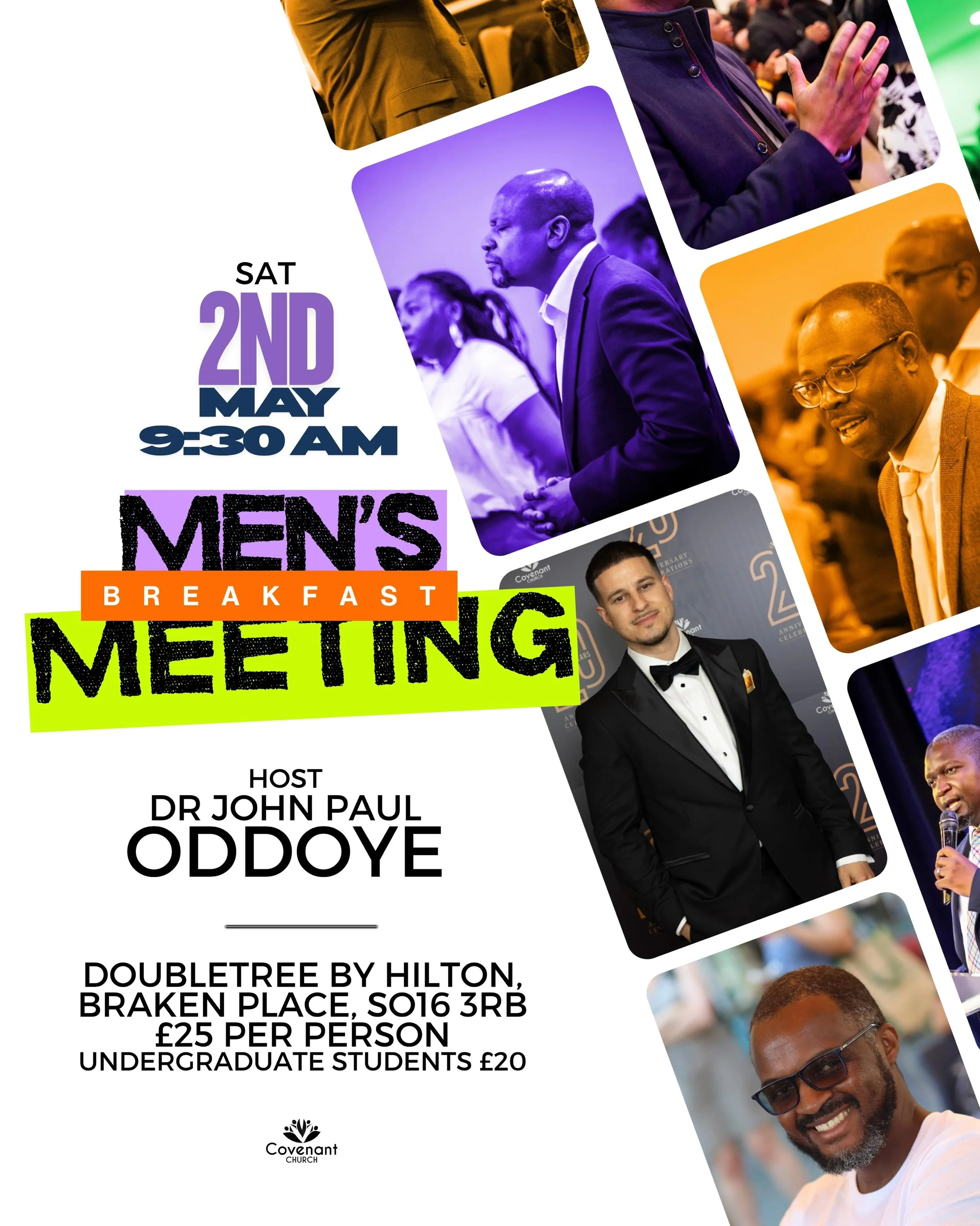 UPDATE: Men&rsquo;s meeting will now take place at the Double Tree Hilton Hotel?Chilworth, Southampton. 

Pastor JP is ready for a powerful morning with the men 💪

#mensmeeting #covenantchurchuk #southamptonuk