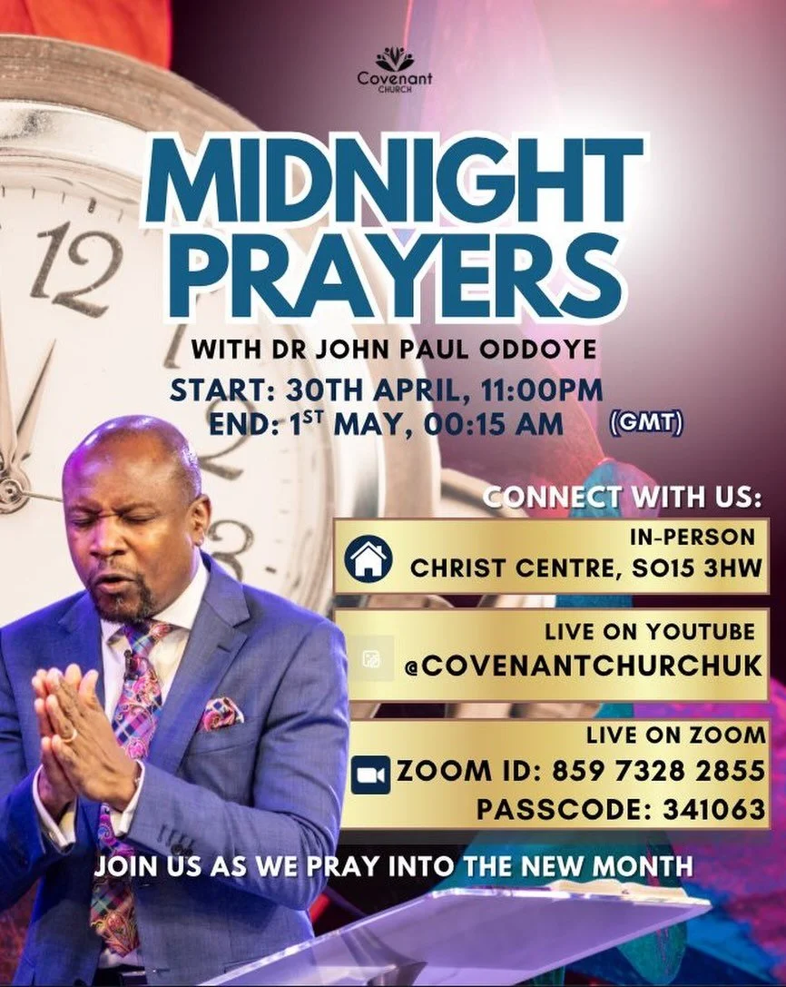 Join us tonight as we pray into the month of May! 

#covenantchurchuk #southamptonuk #may