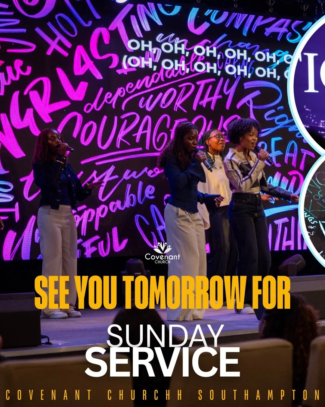 We look forward to seeing you tomorrow for 9:30AM &amp; 11:30AM (Passion Service) ⛪️ 

#sundayservice #southamptonuk #covenantchurchuk
