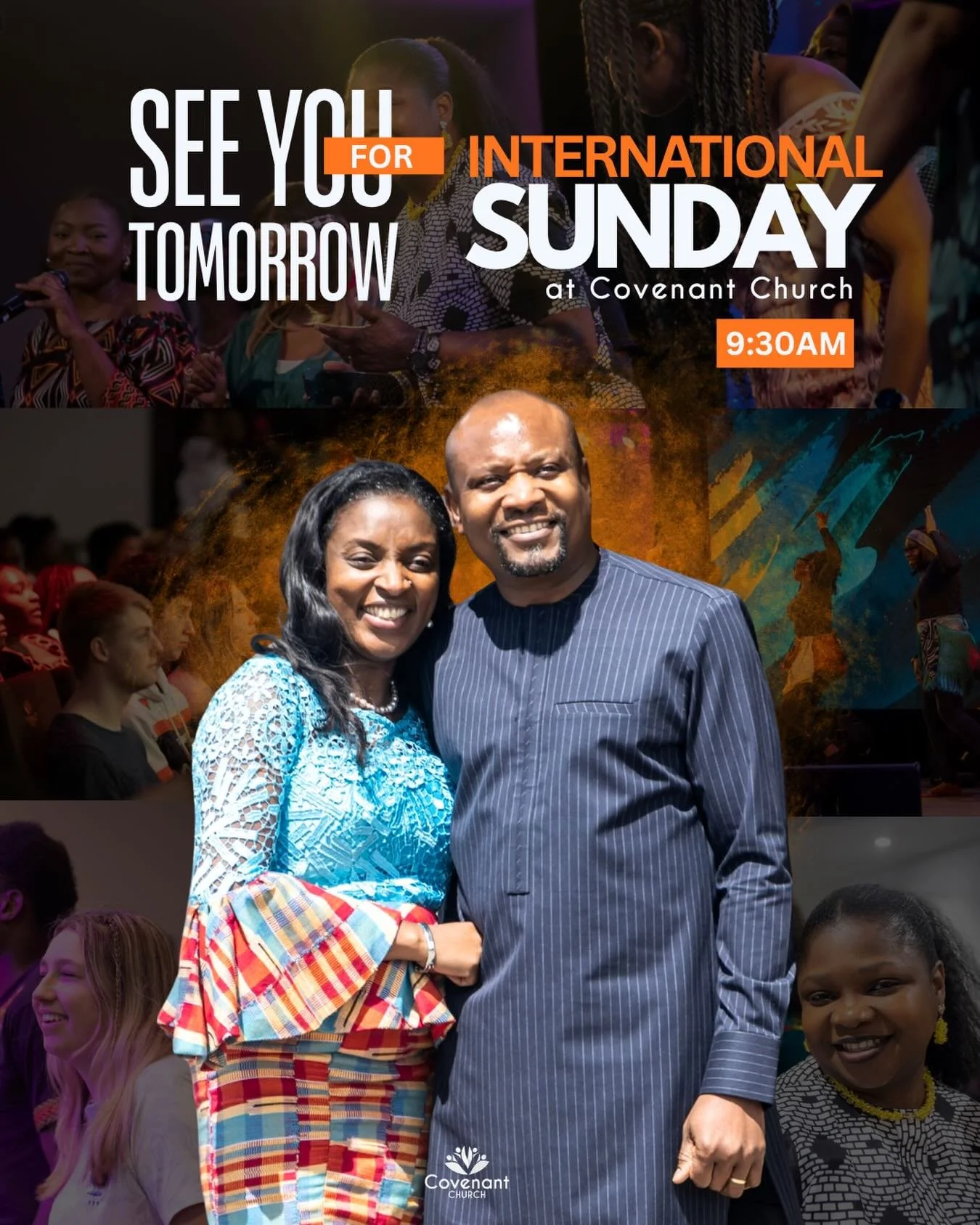 We look forward to seeing you tomorrow as we prophetically declare that Covenant Church is a church without walls - we shall preach Christ to the nations! 🌎 

ONE service at 9:30AM, Covenant Church Southampton, SO15 3HW. 

#globachurch #internationa