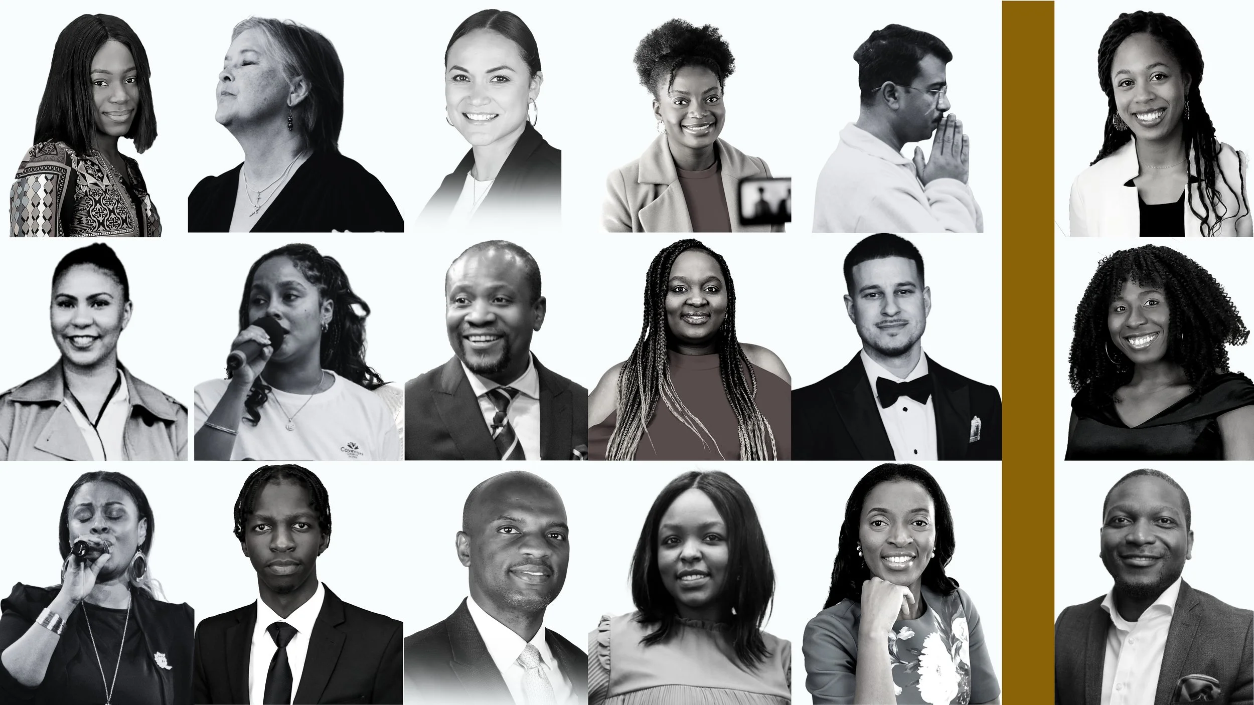 Collage showing the diversity of the Covenant Church community