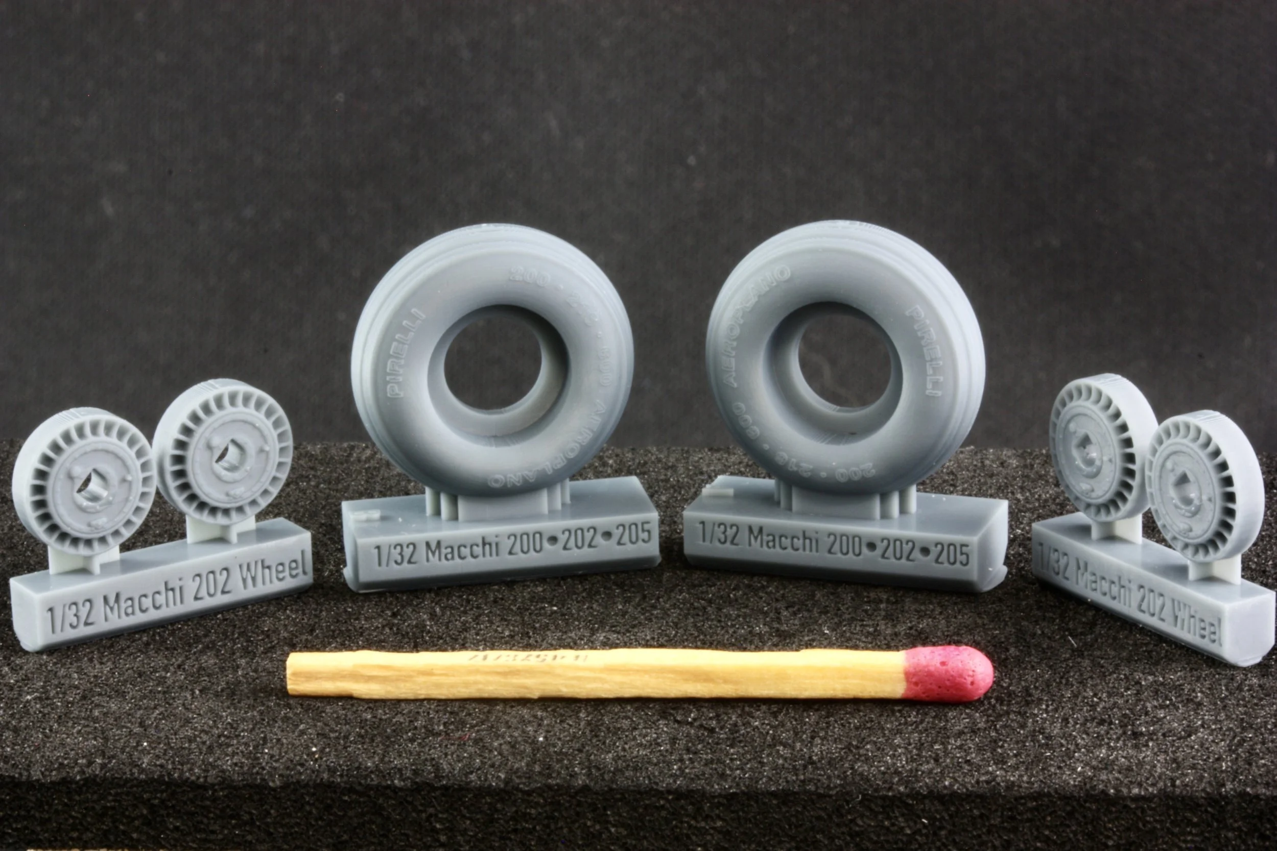 1/32 Macchi C.202 Folgore Tires and Wheels for Italeri