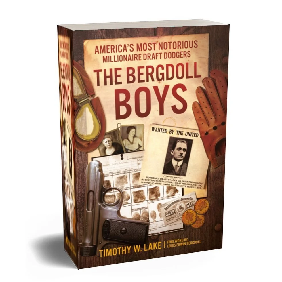 Have you picked up your copy of &ldquo;The Bergdoll Boys: America&rsquo;s Most Notorious Millionaire Draft Dodgers,&rdquo; by @timlakeauthor yet? Tim&rsquo;s talk about pilot and draft dodger Grover Bergdoll and his family is in one week (4/18), so y