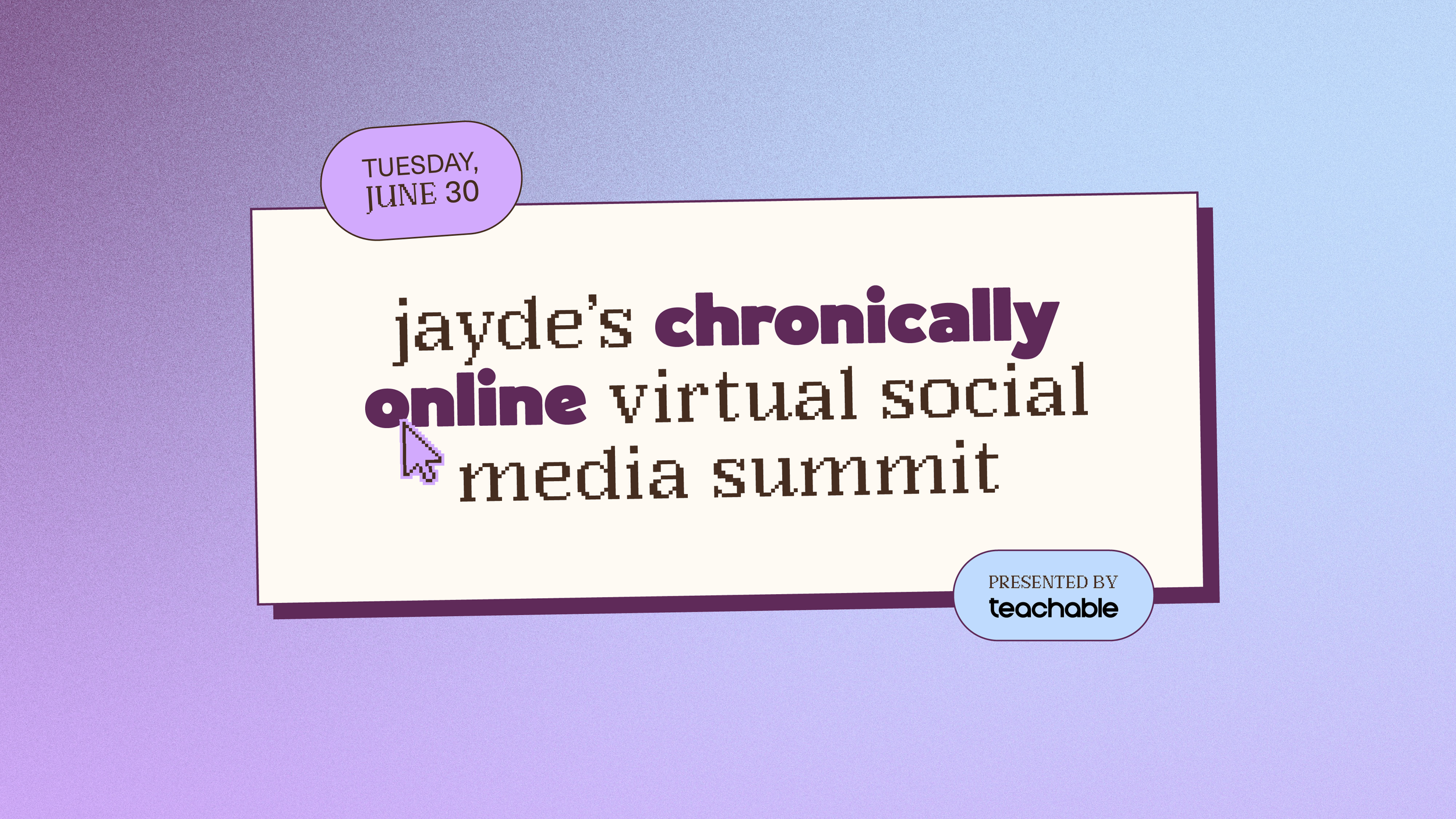 Jayde I. Powell hosts first-ever virtual conference, the Chronically Online Virtual Social Media Summit