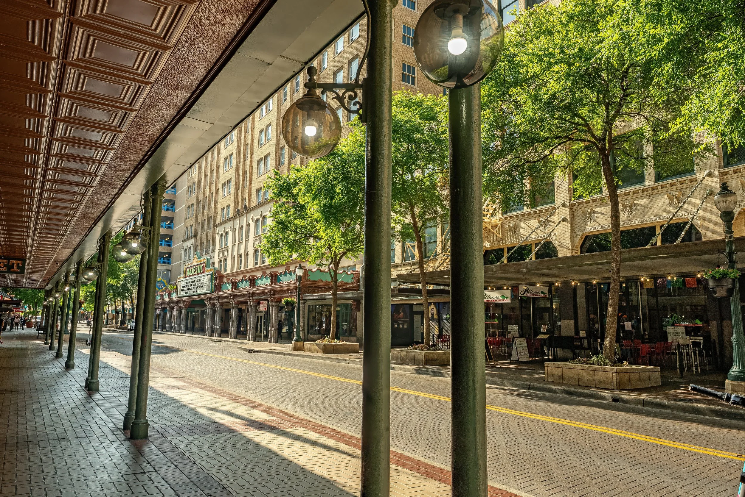 View of Houston Street in Downtown San Antonio (above): Photo and San Antonio Film Commission logo (above) courtesy of City of San Antonio