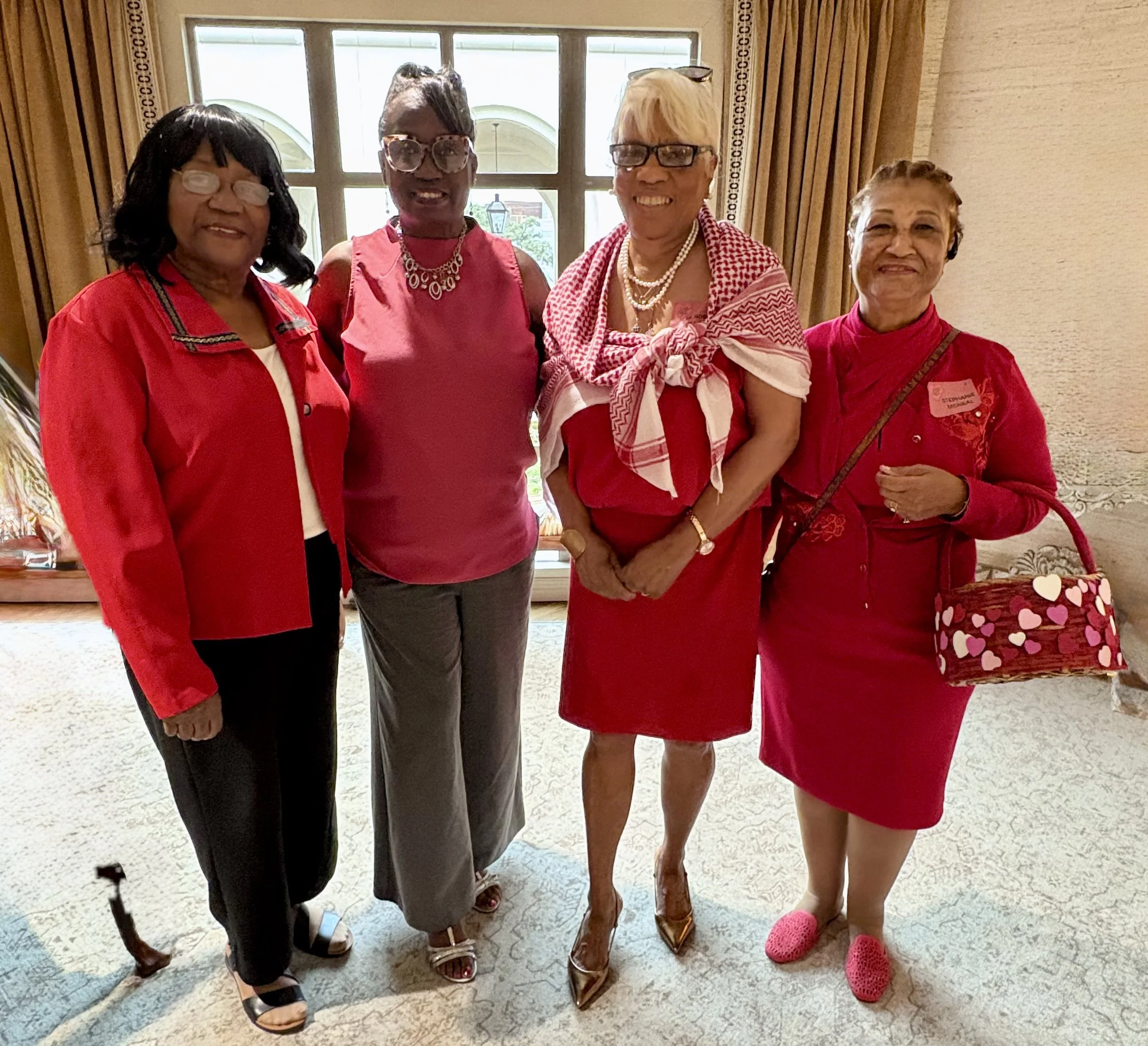 Lula Miller, Tina Morrison, Friends of Hospice Board President Dr. Robin Dillard and Stephanie McNeal 